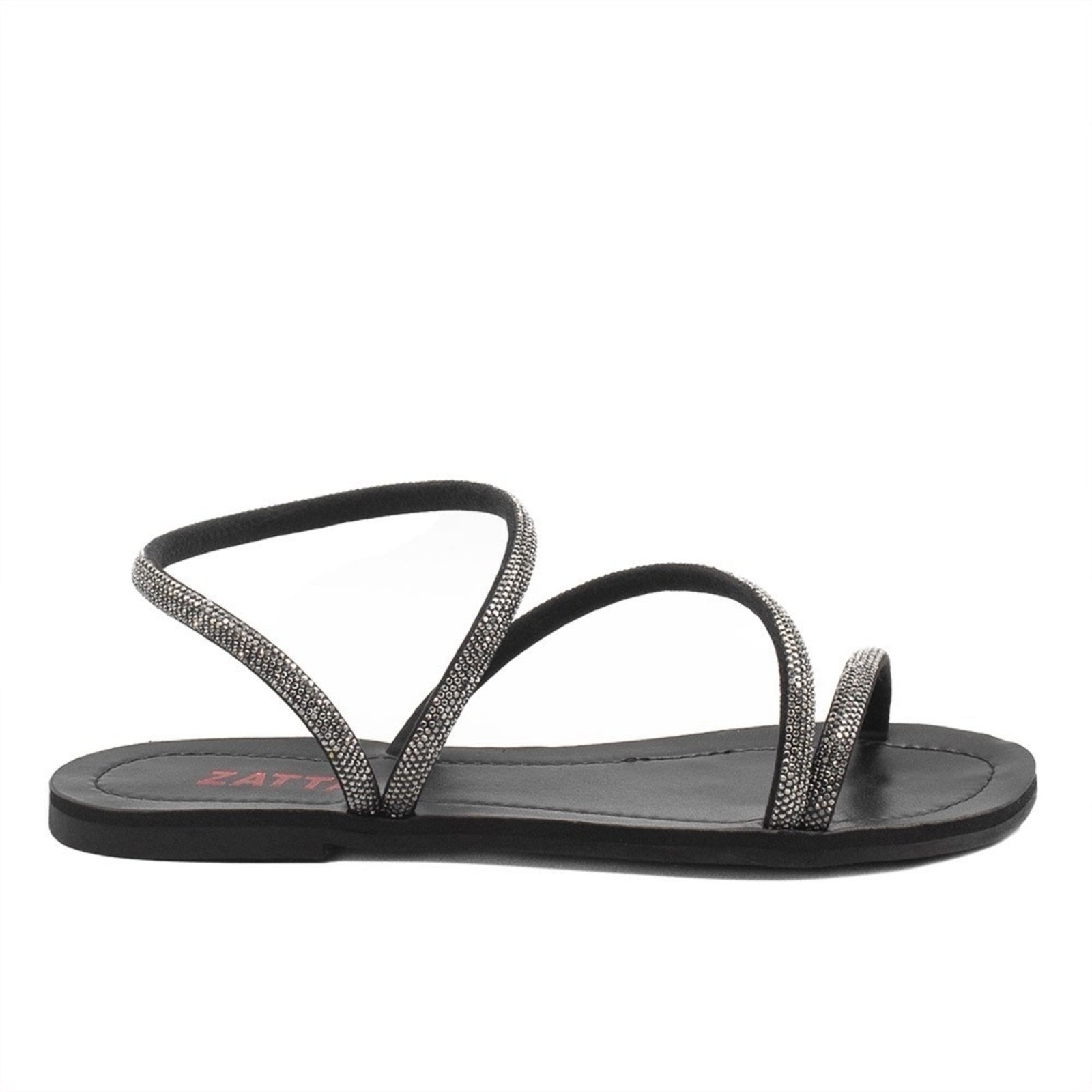 Imagem principal Rasteira Feminina Zatta Detalhe Tornozelo Mila Preta ZATTA preto