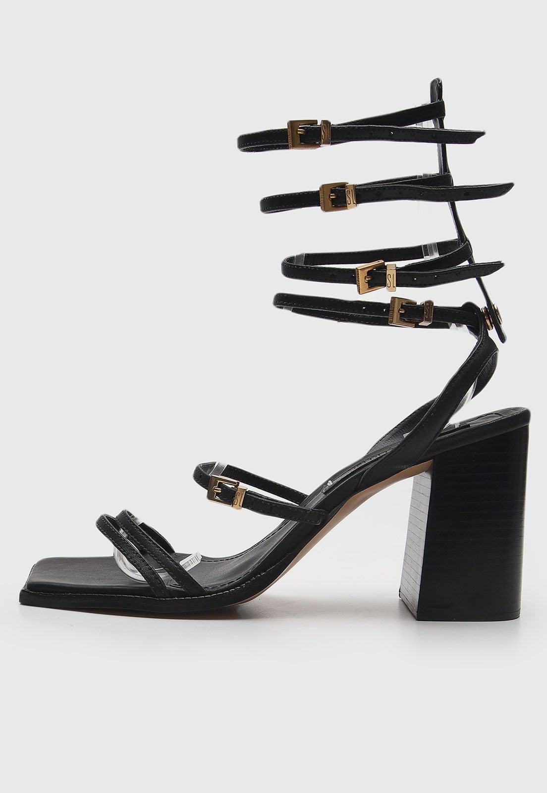 Imagem principal Sandália Gladiadora Santa Lolla Fivelas Preta Santa Lolla preto