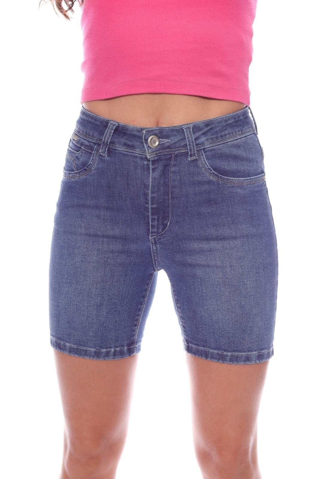 Imagem principal Bermuda Feminina 1/2 Coxa Crocker jeans