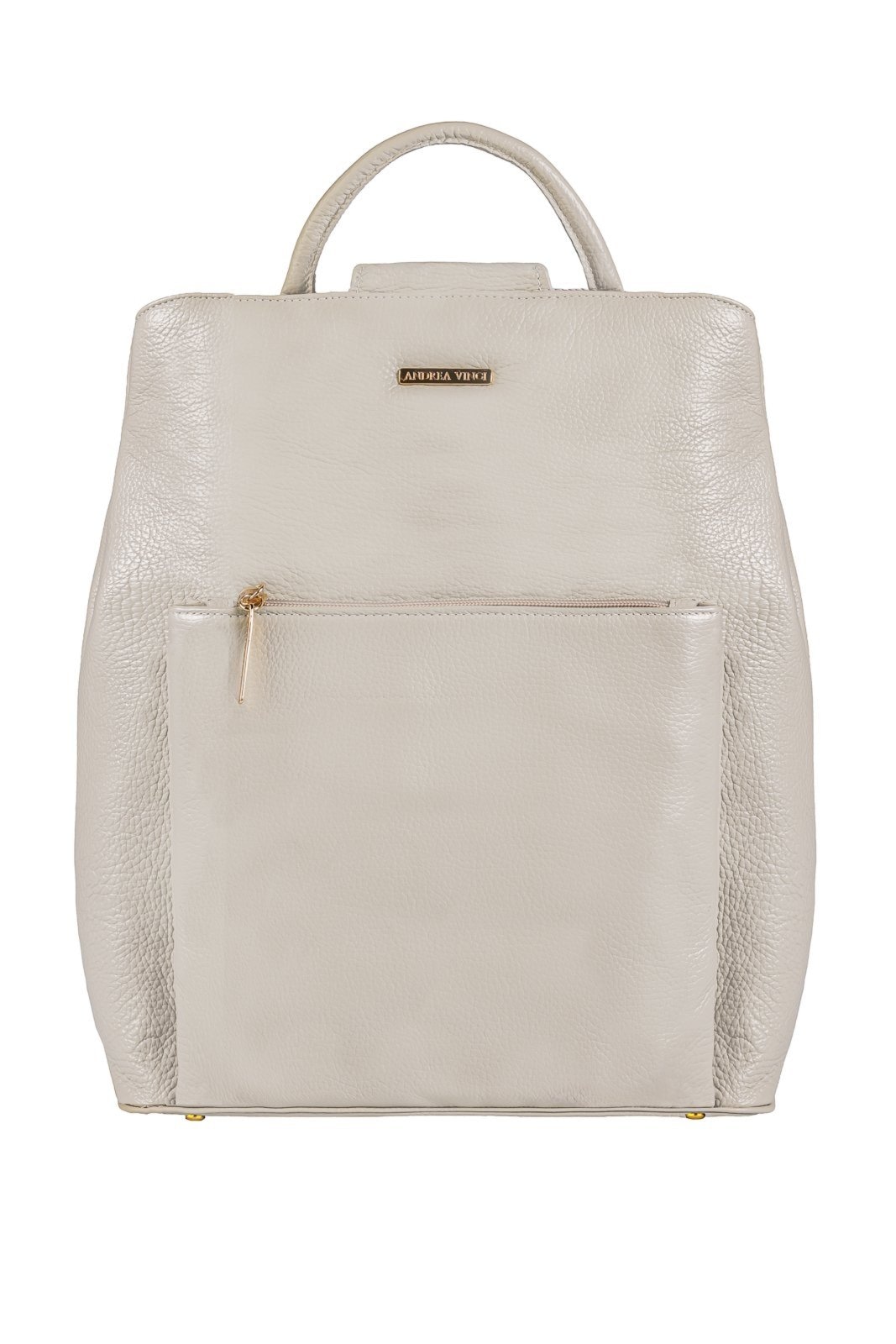 Imagem principal Mochila bolsa slim couro liso antifurto Lavínia - Marfim Andrea Vinci vermelho