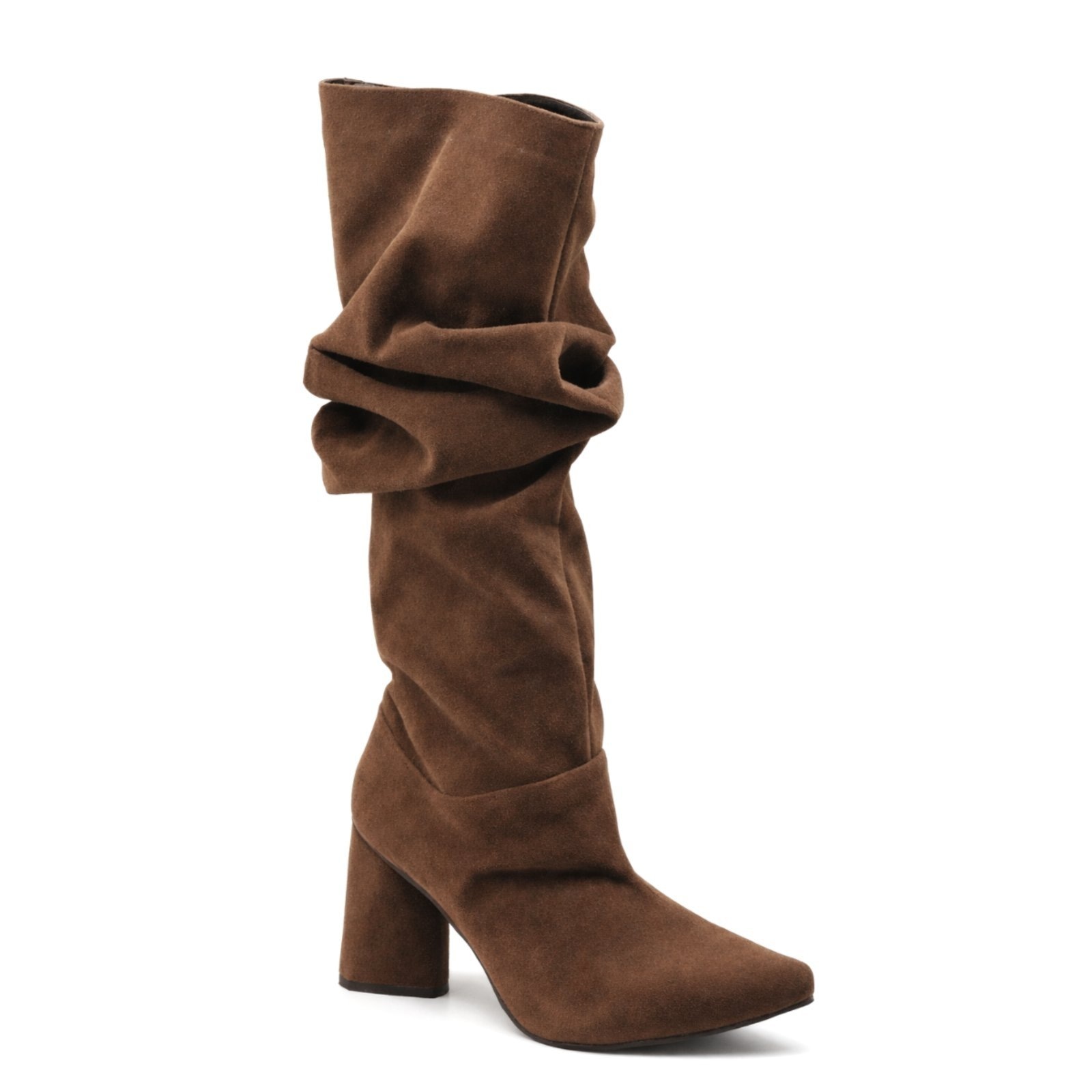 Imagem principal Bota Slouch Cano Alto Camurça Moda Inverno 23021 Hannah Footwear marrom