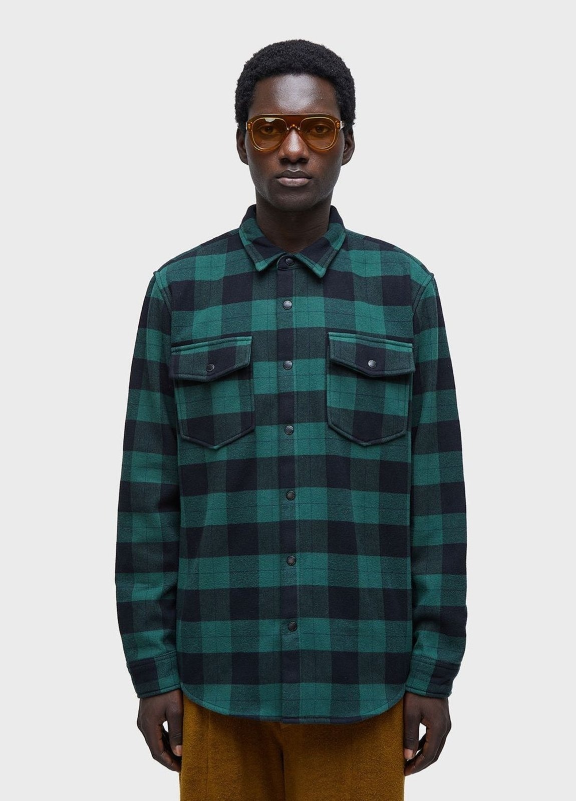 Imagem principal Overshirt xadrez Osklen verde