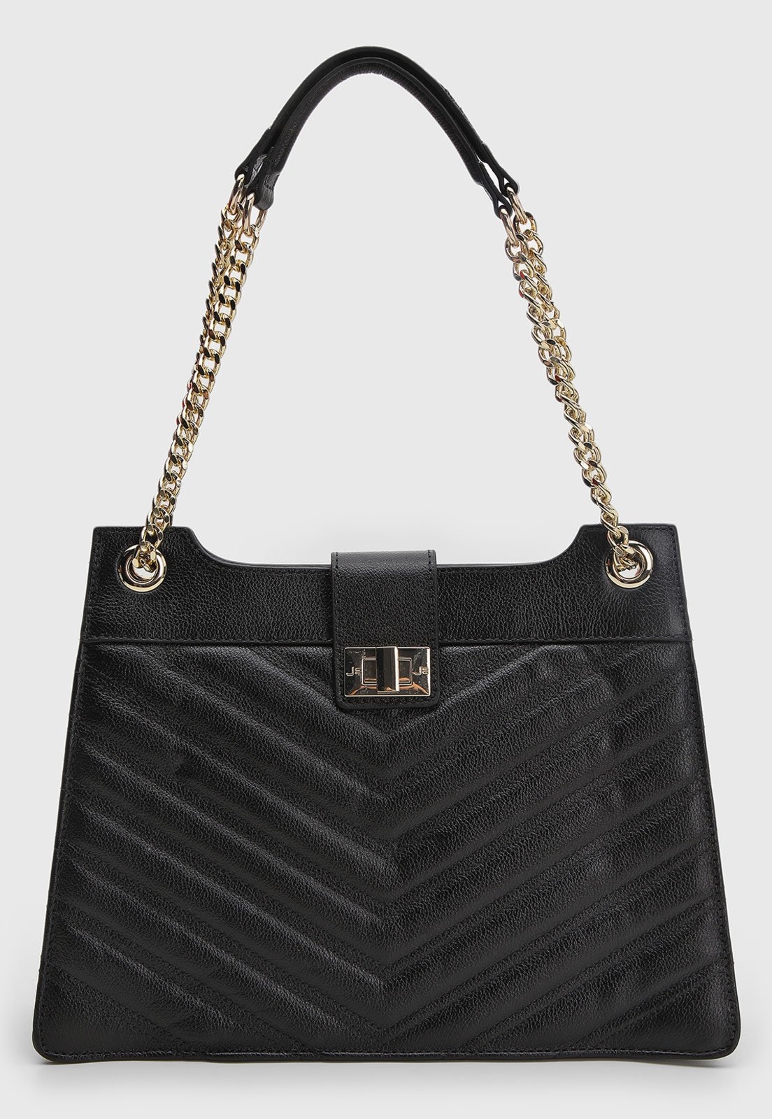 Imagem principal Bolsa Feminina Jorge Bischoff Média Matelassada Preta Jorge Bischoff preto