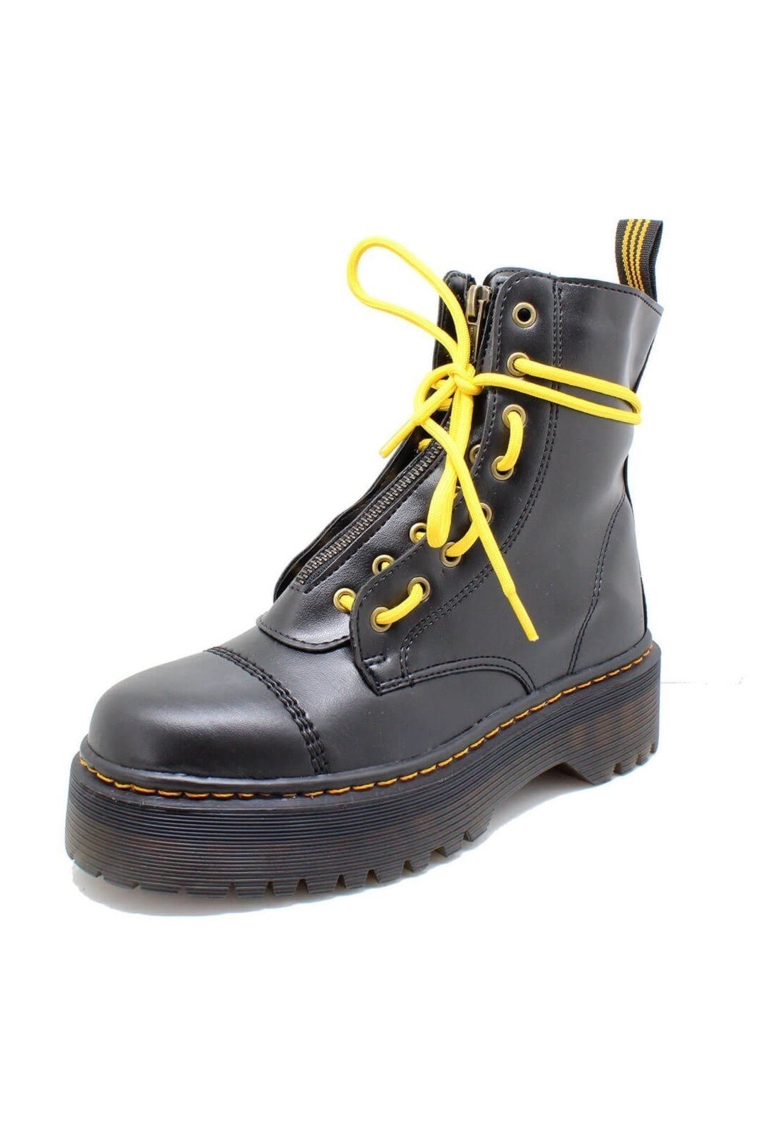 Imagem principal Coturno Tratorado Lizzy Estilo Veggie Cadarco Girassol ESTILO VEGGIE SHOES preto