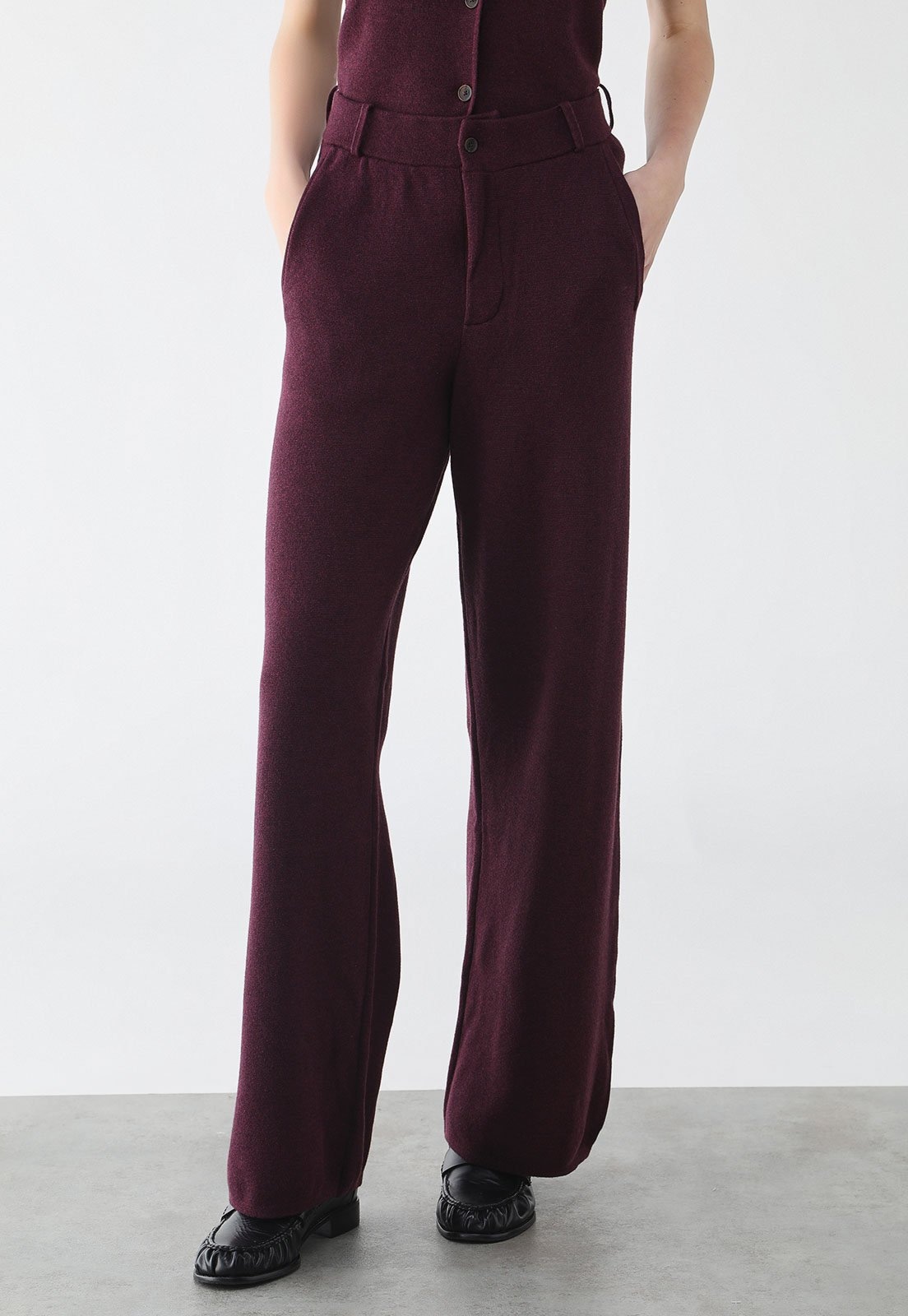 Imagem principal Calça Feminina GAP Reta Cintura édia Bordô GAP vermelho