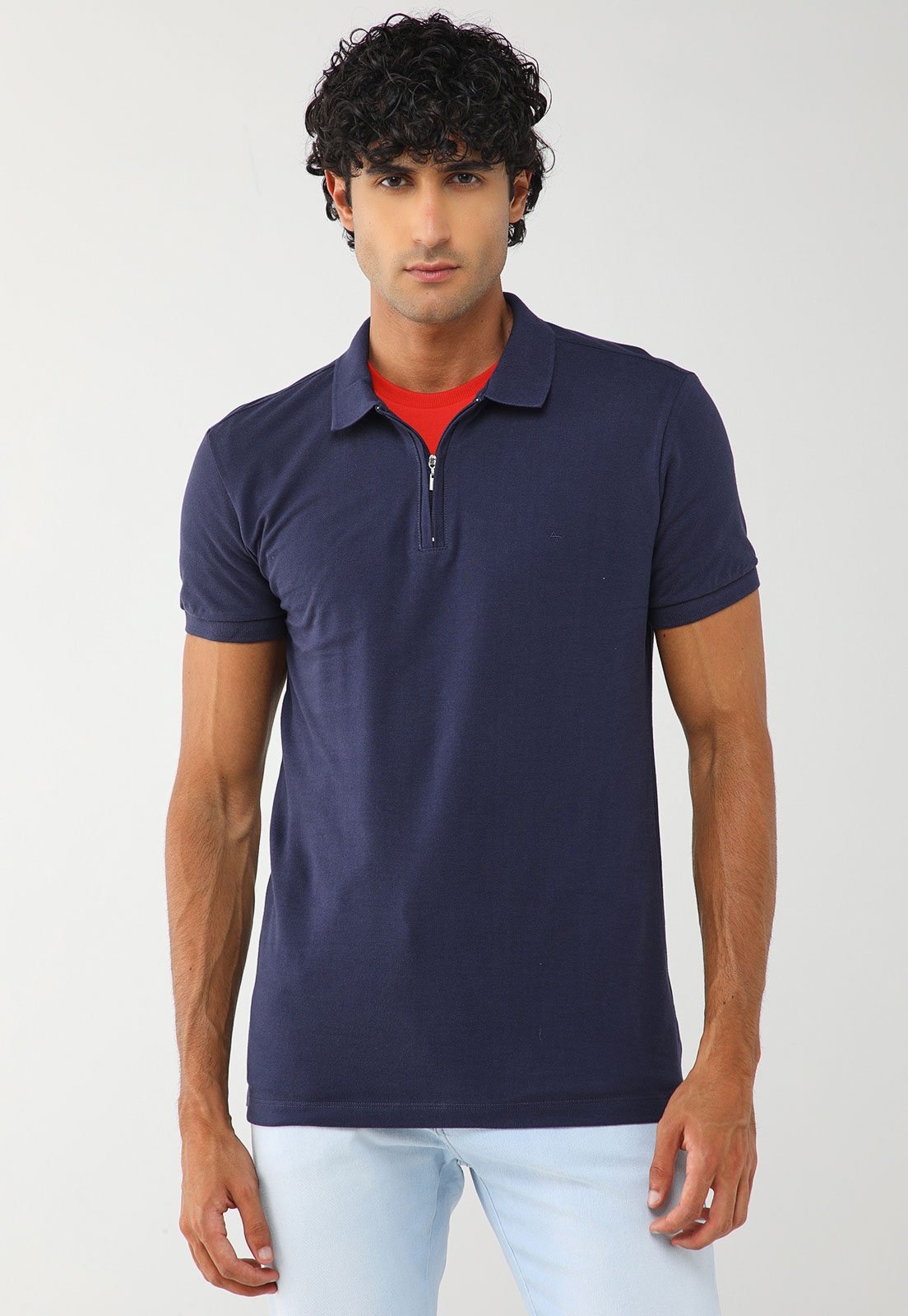 Imagem principal Polo Masculina Aramis Fechamento Zíper Aramis azul marinho