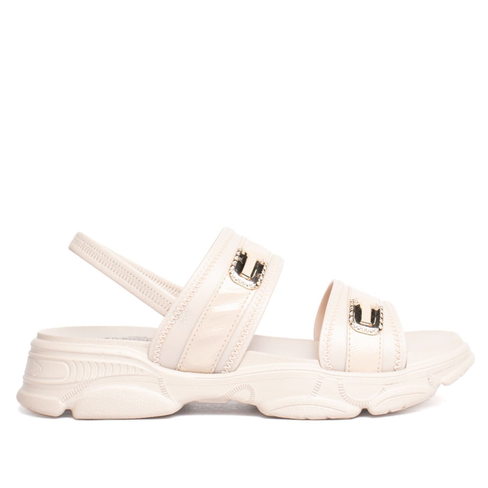 Imagem principal Sandália Feminina Mississipi Flatform Dourado MISSISSIPI bege