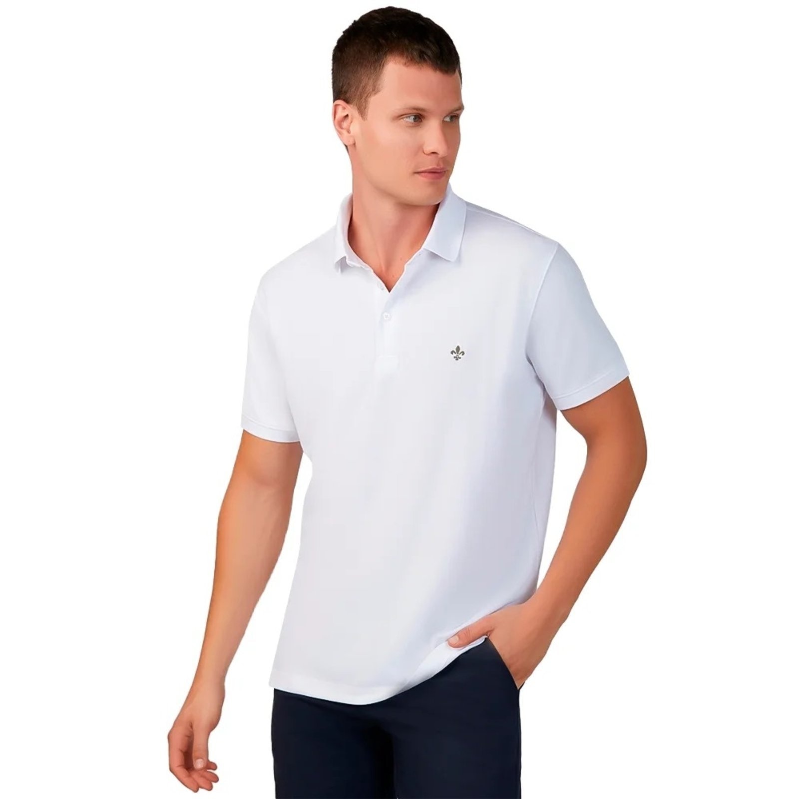 Imagem principal Camisa Polo Dudalina Essential Ou24 Masculino Dudalina branco