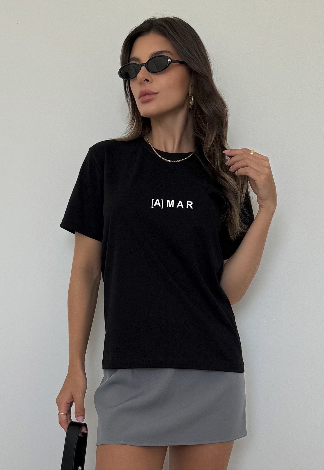 Imagem principal Camiseta Cianitas Preta Estampa Amar Cianitas preto