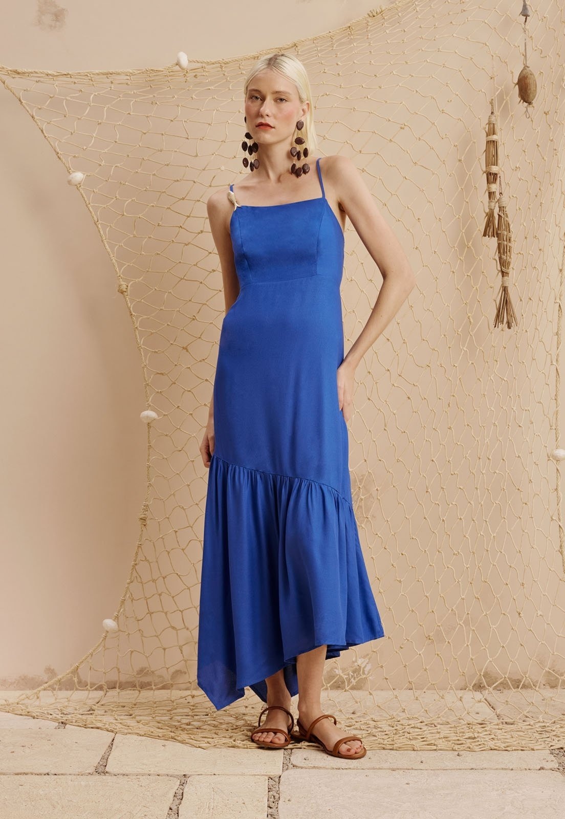 Imagem principal Vestido Midi Passador Peixe CaCay azul