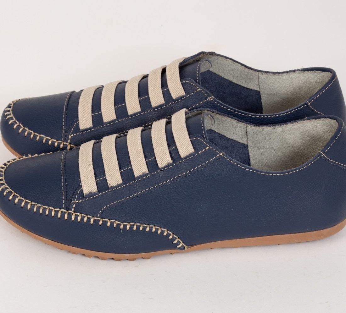 Imagem principal Tênis Mocatênis Feminino diRavena em Couro - Cod101 Marinho diRavena azul/azul marinho azul