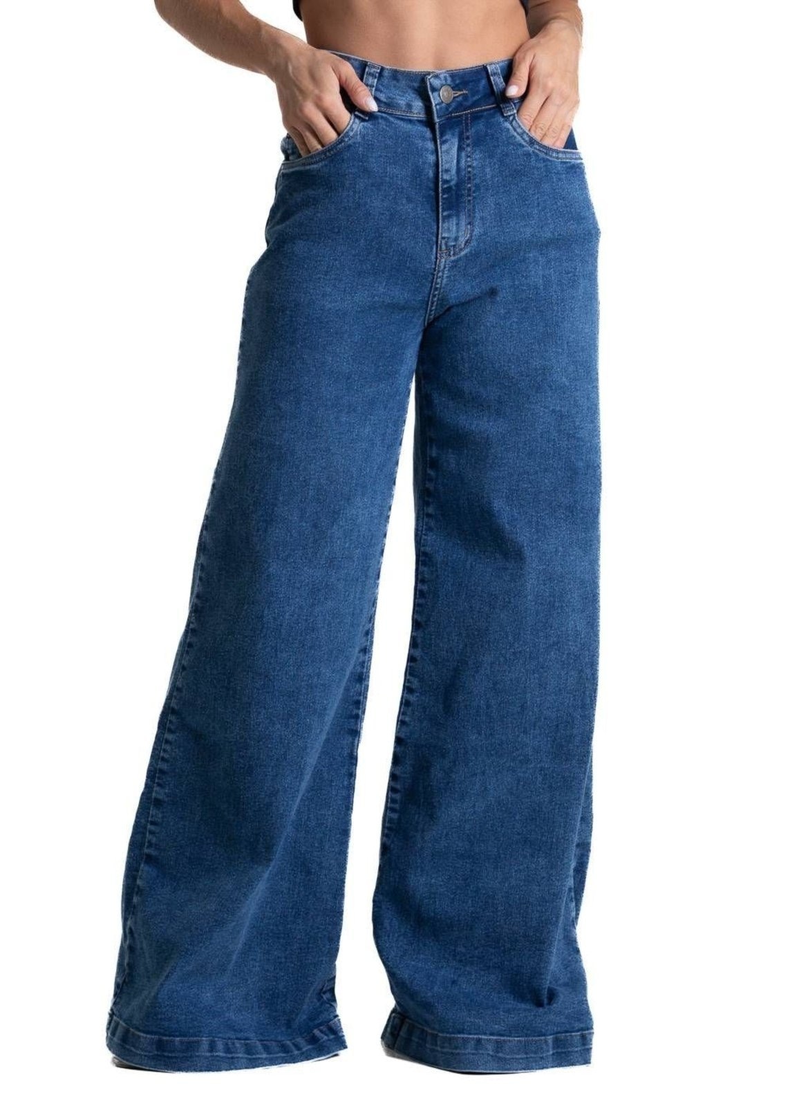 Imagem principal Calça Jeans Sawary Super Wide Leg - 281960 Sawary azul