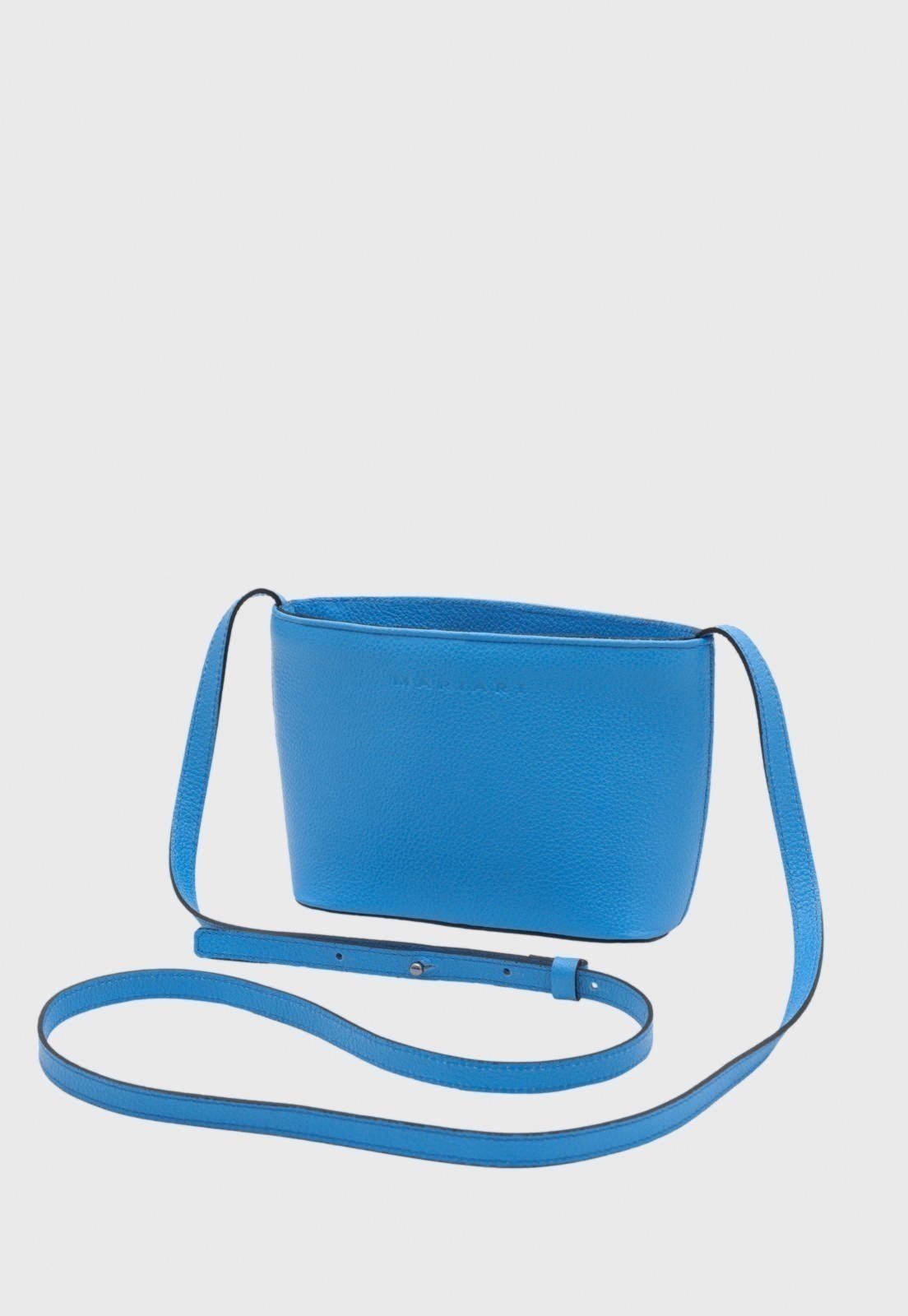 Imagem principal Bolsa de Couro Transversal Mariart Mini Cristal Caribe Mariart azul