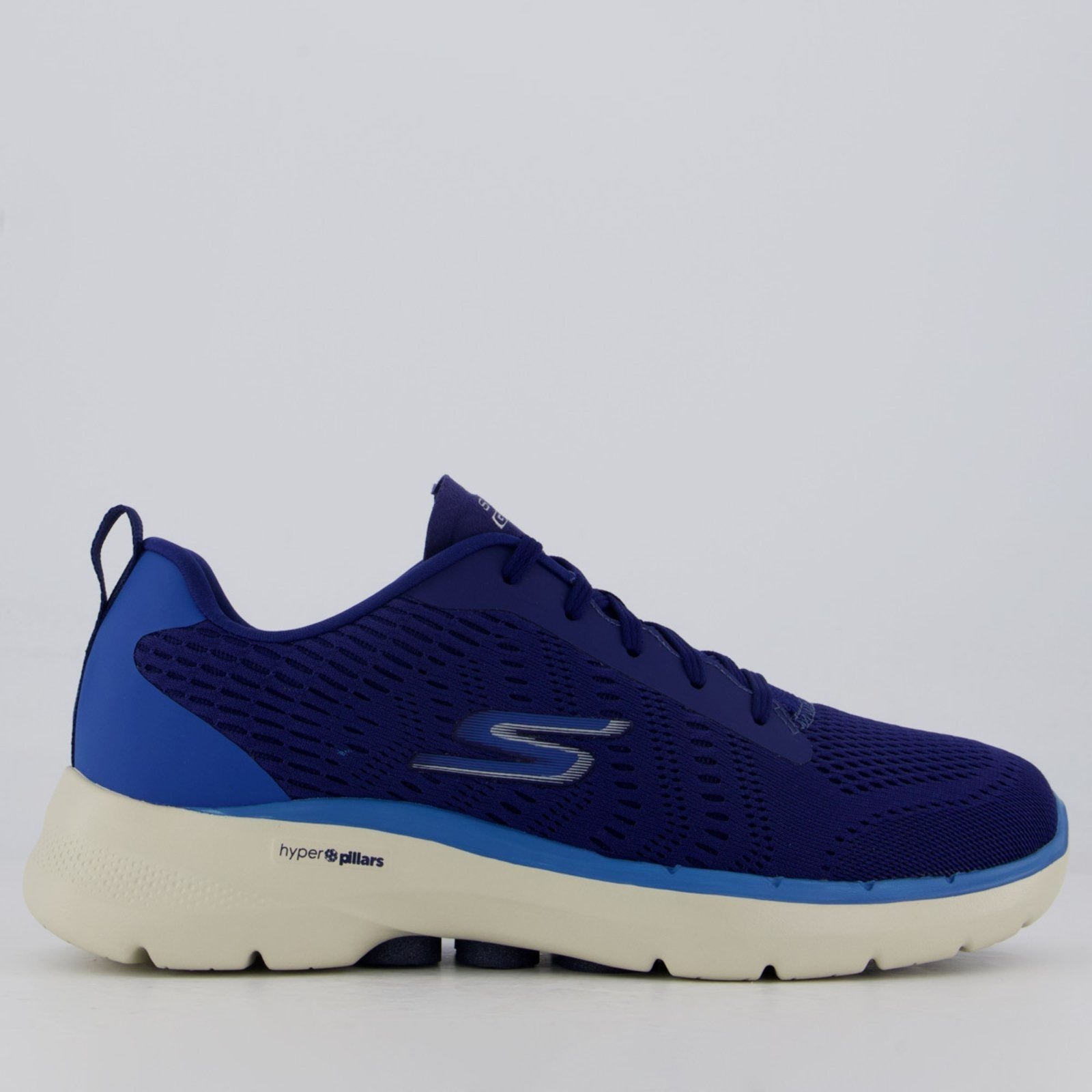 Imagem principal Tênis Skechers Go Walk 6 Marinho e Off White Skechers azul marinho white