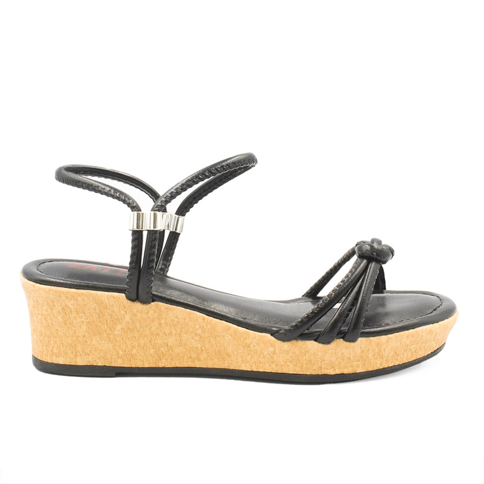 Imagem principal Sandália Zatta Anabela Nó Mirtes Preta ZATTA preto