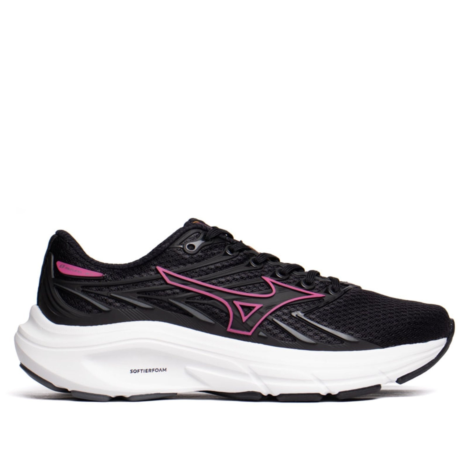 Imagem principal Tênis Feminino Mizuno Jet 8 Softierfoam Preto/Rosa Mizuno preto rosa