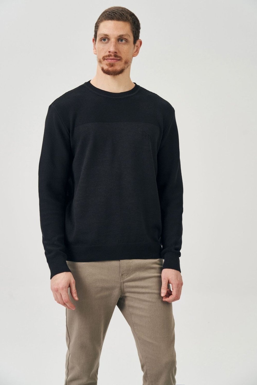 Imagem principal Suéter Tricot Duo Masculino Acostamento ACOSTAMENTO MASCULINO preto