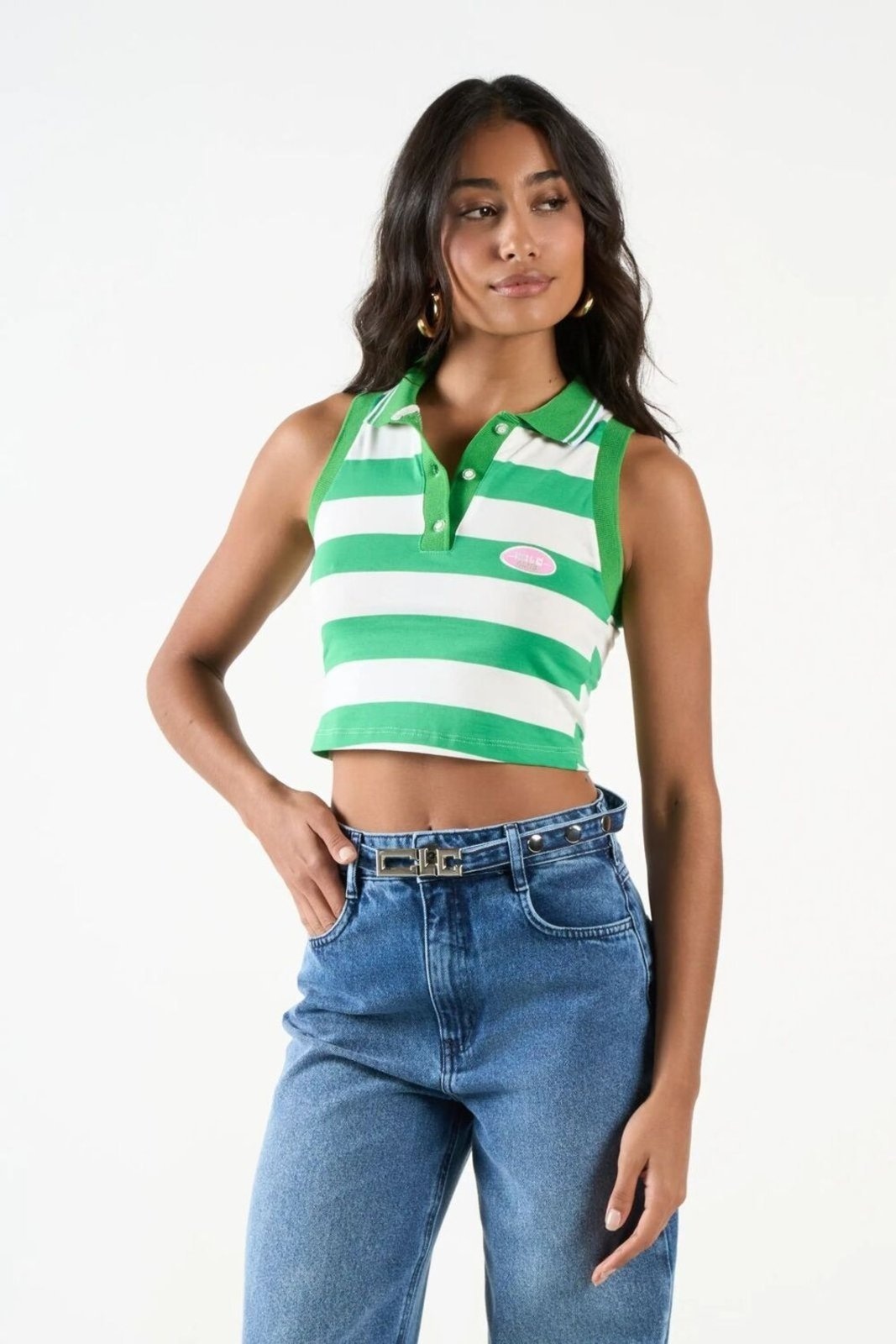 Imagem principal Polo Listrada Colcci CLC Colcci CLC verde