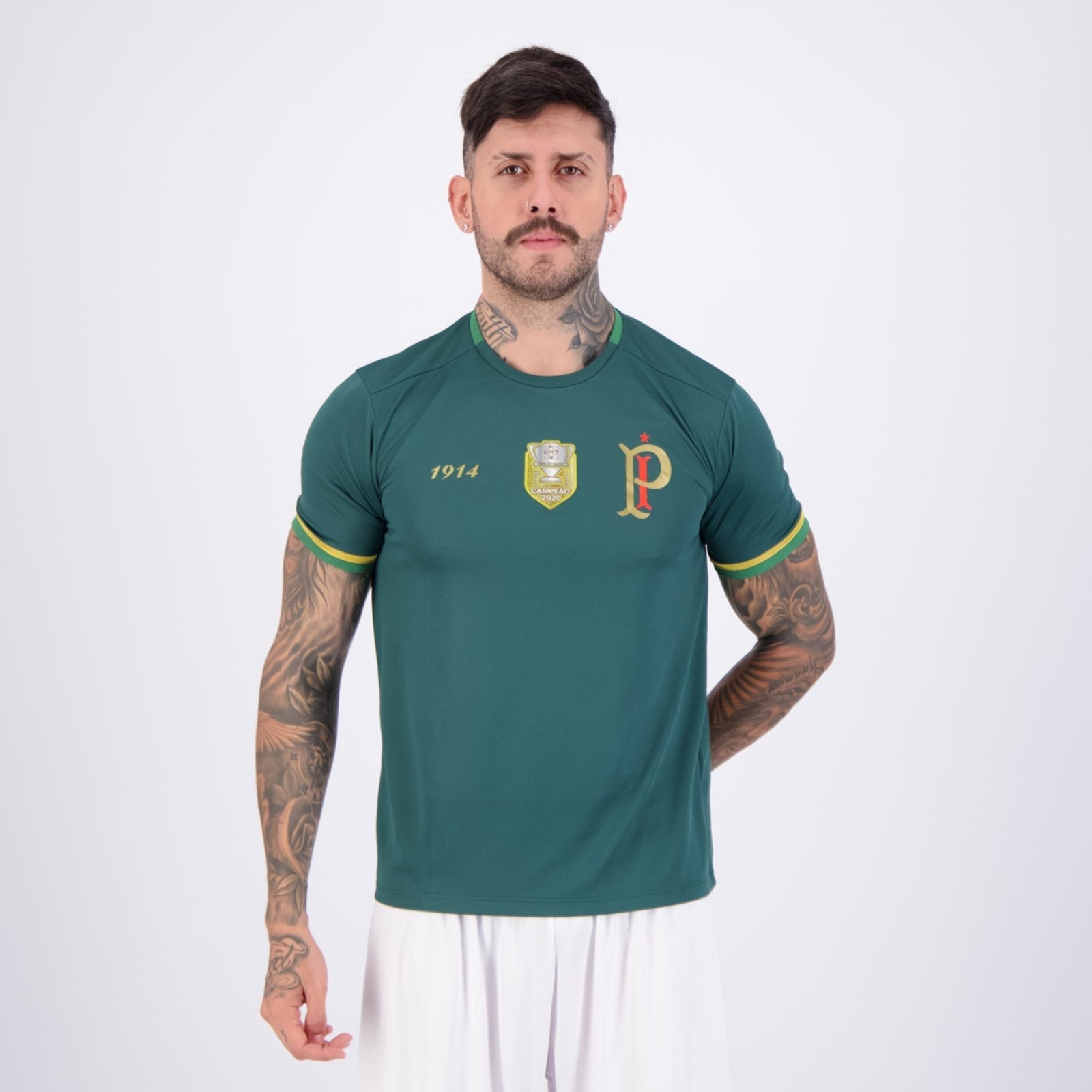 Imagem principal Camisa Palmeiras Energy IV Patch Campeão Copa do Brasil 2020 Betel verde