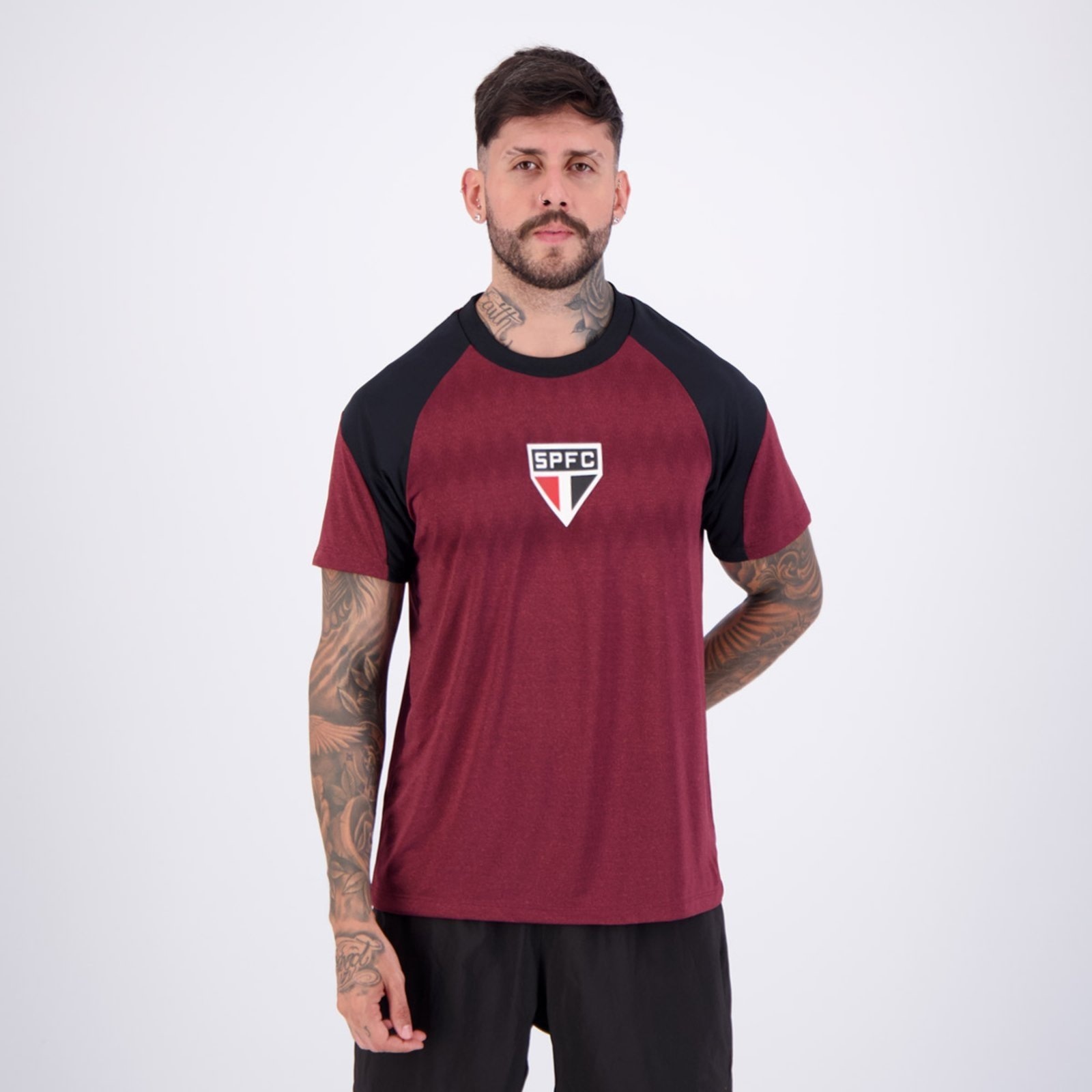 Imagem principal Camisa São Paulo Tremor Bordô braziline vermelho