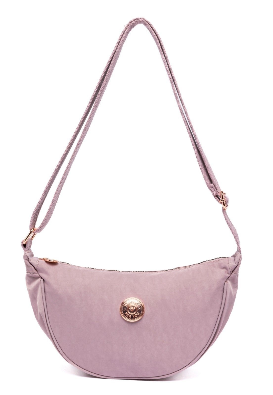 Imagem principal Bolsa Meia Lua Transversal Tiracolo Feminina Espaçosa Passeio Perfect For You rosa