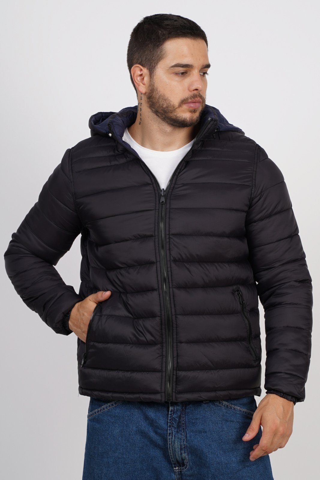 Imagem principal Jaqueta Masculina Sh Fashion Dupla Face Inverno Cor SH FASHION preto