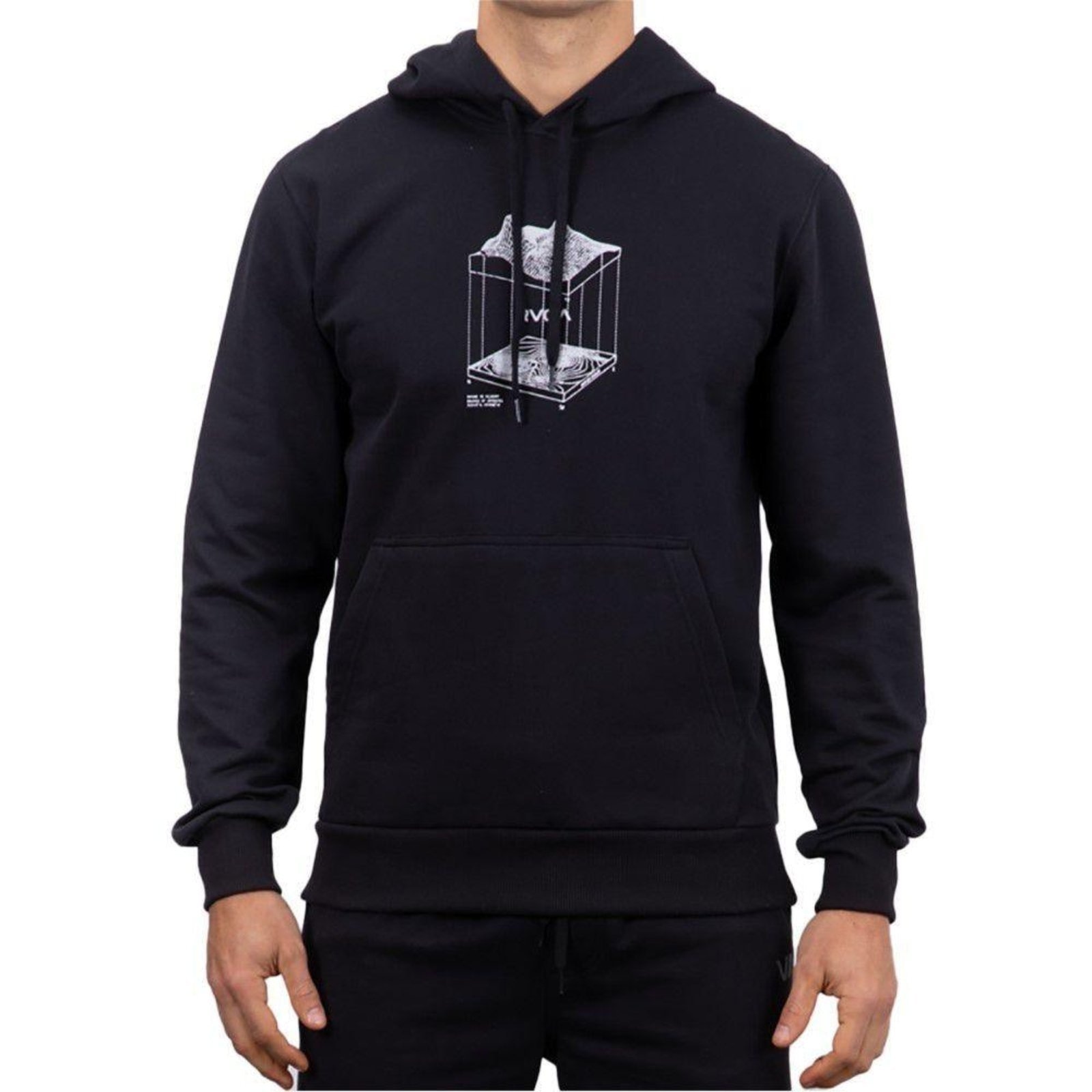 Imagem principal Moletom RVCA Canguru Topographic Oversize RVCA preto