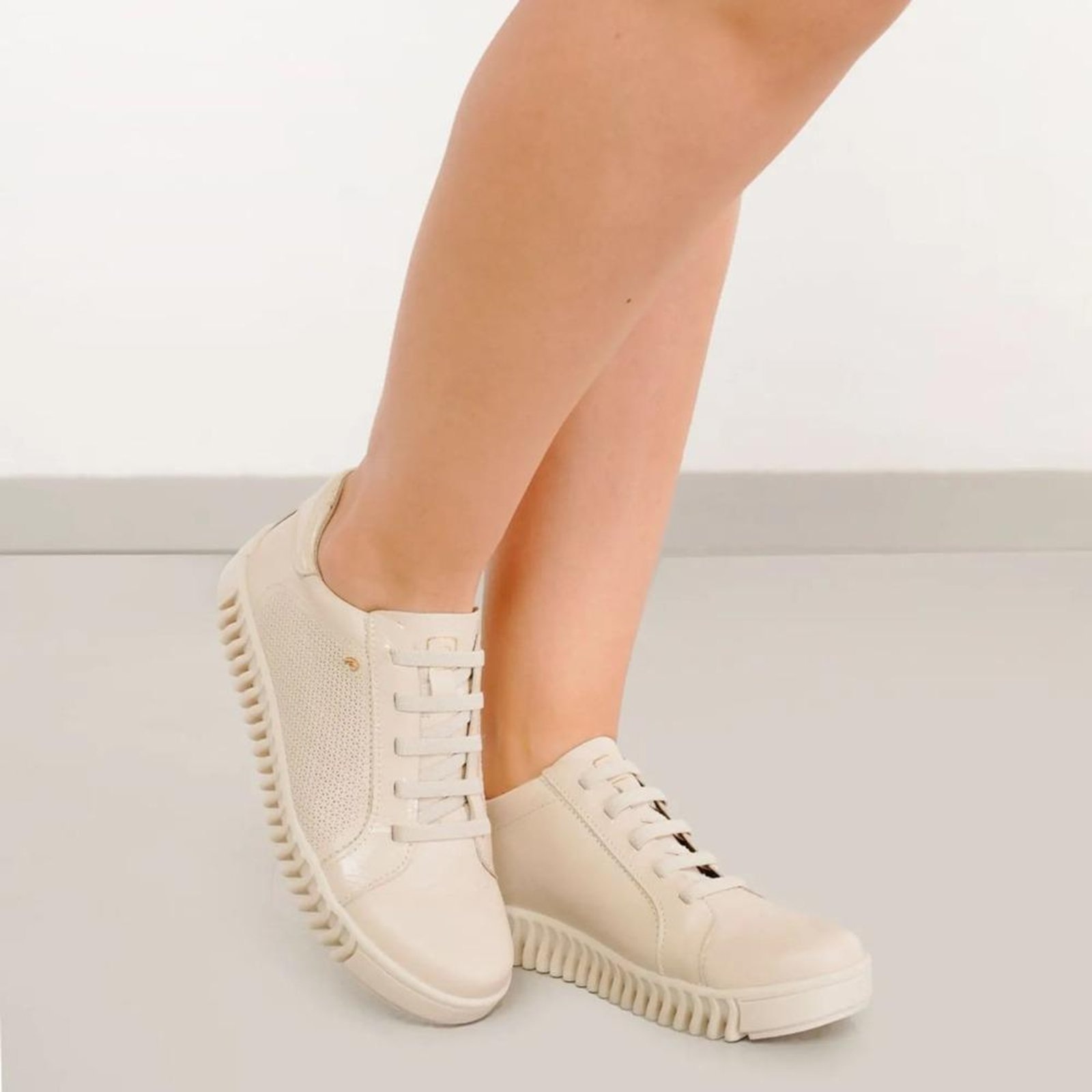 Imagem principal Tênis Pegada Casual Couro Feminino PEGADA branco