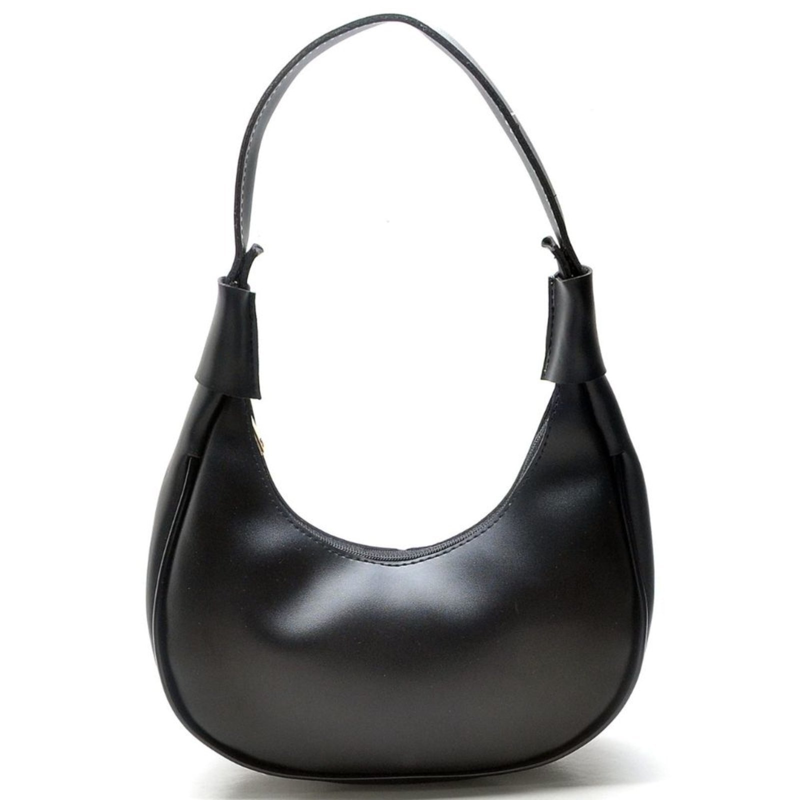 Imagem principal Bolsa Feminina Anna Andrade Meia Lua Bolsa Casual De Ombro Cluth Festa Tendência Anna Andrade preto