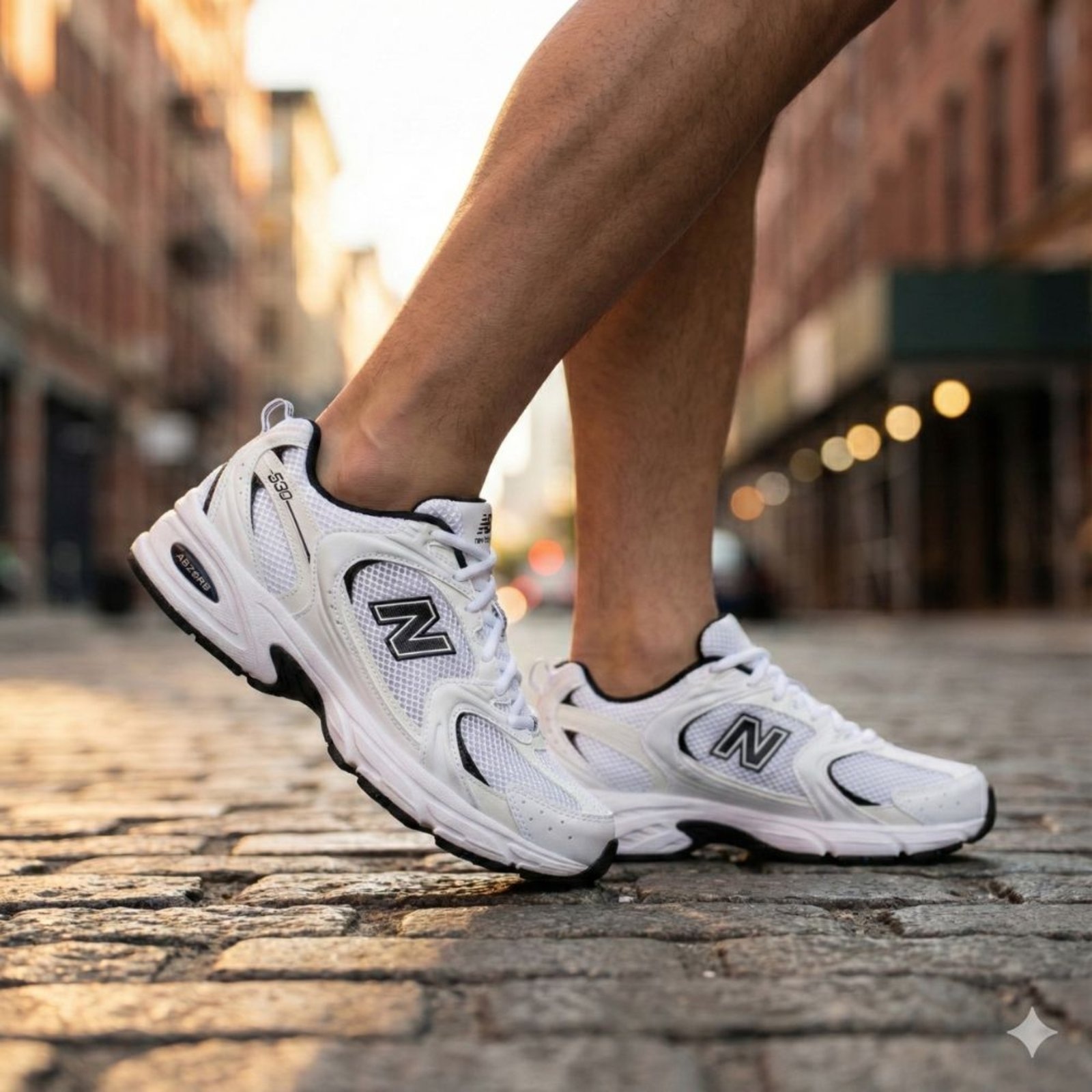 Imagem principal Tênis Masculino New Balance 530 ABZORB Preto New Balance branco