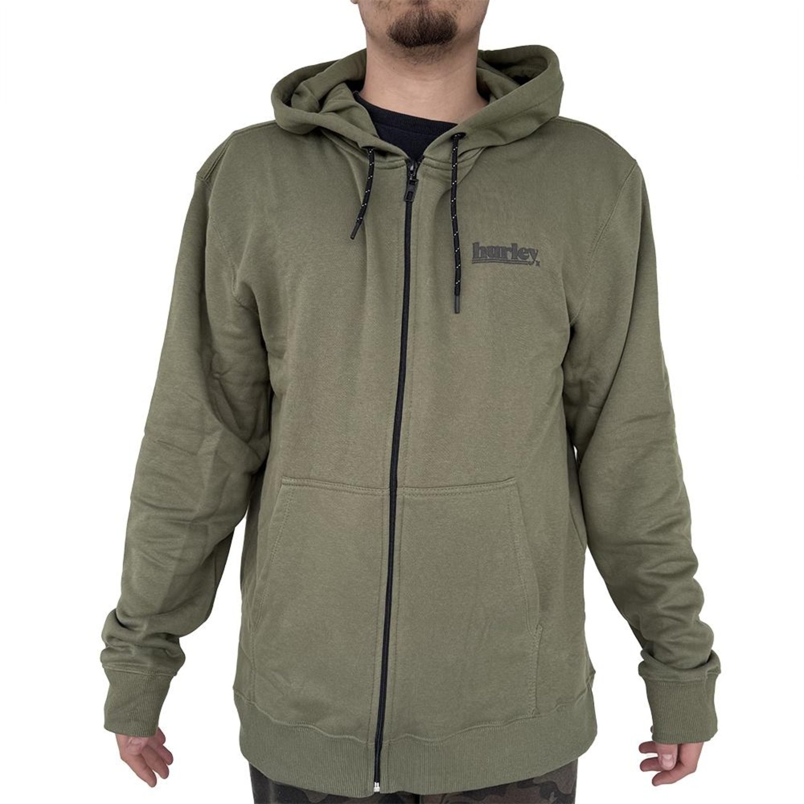 Imagem principal Moletom Hurley Aberto Puff Over WT25 Masculino Militar hurley verde