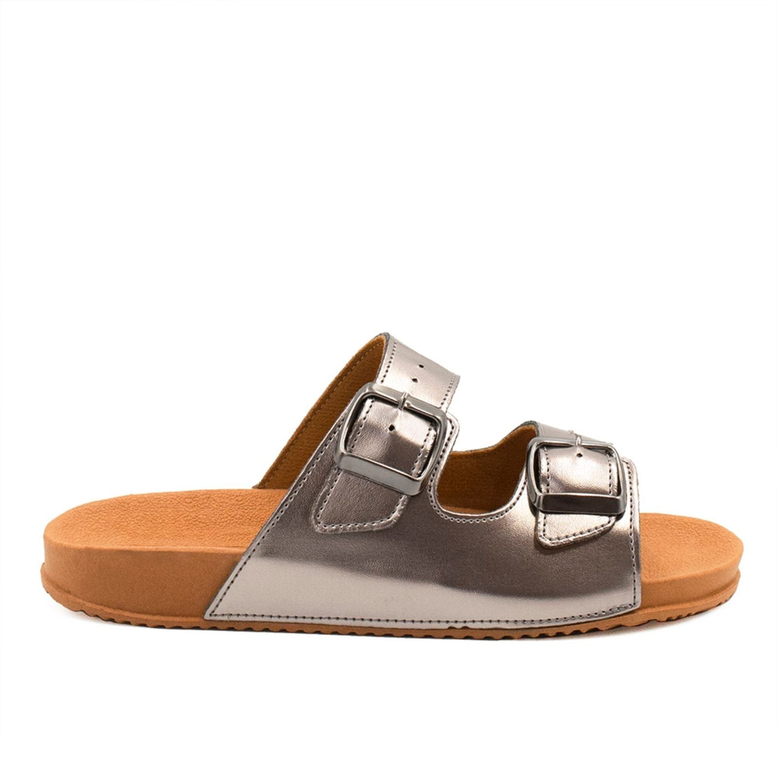 Imagem principal Rasteira PapeteZatta Tiras De Fivela Bianca Prata Velho ZATTA cinza