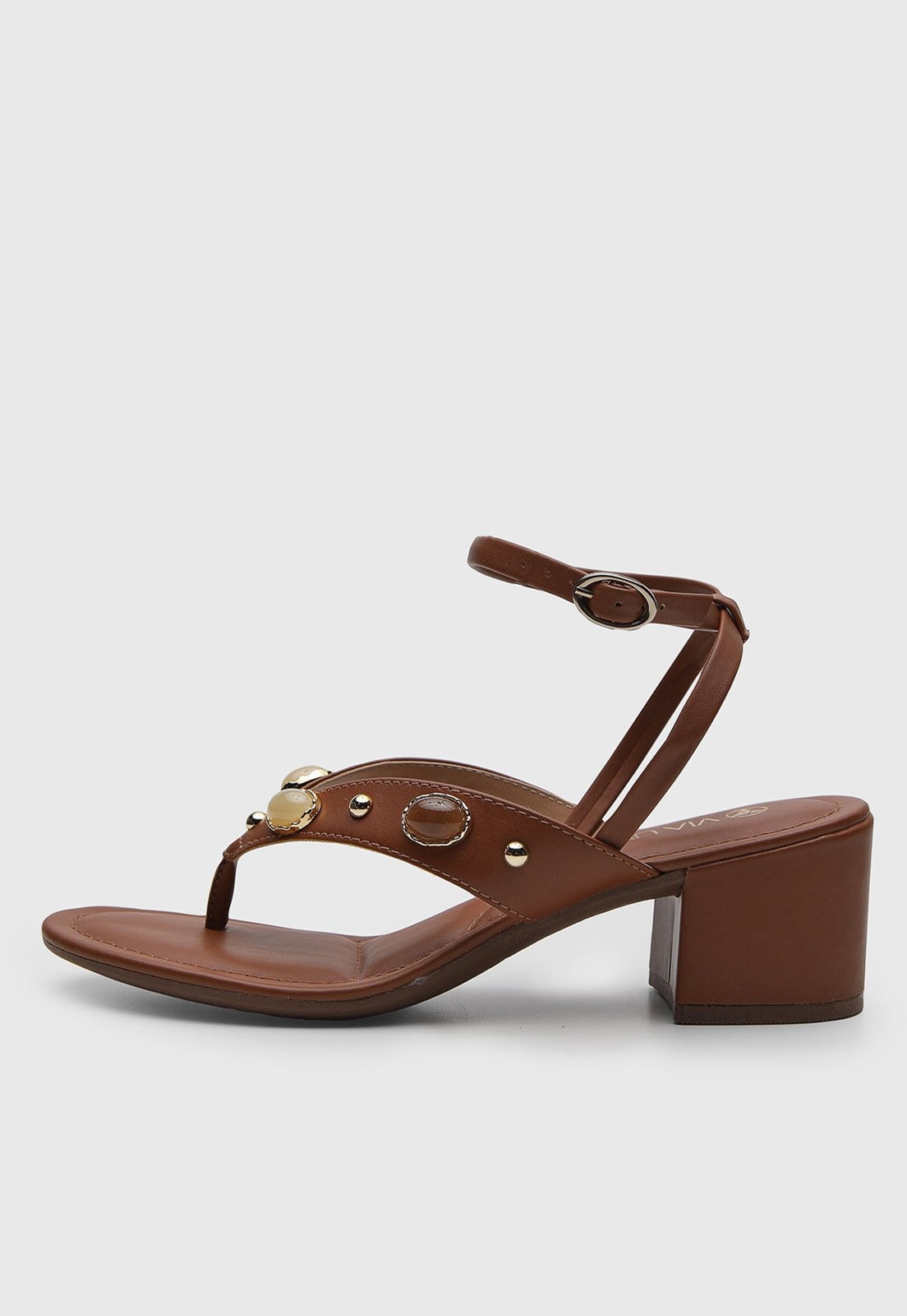 Imagem principal Sandália Feminina VIA UNO Pedrarias VIA UNO marrom