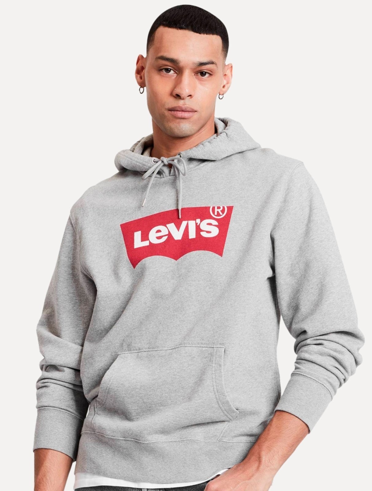 Imagem principal Moletom Levis Canguru Batwing Com Capuz Mescla Levis cinza