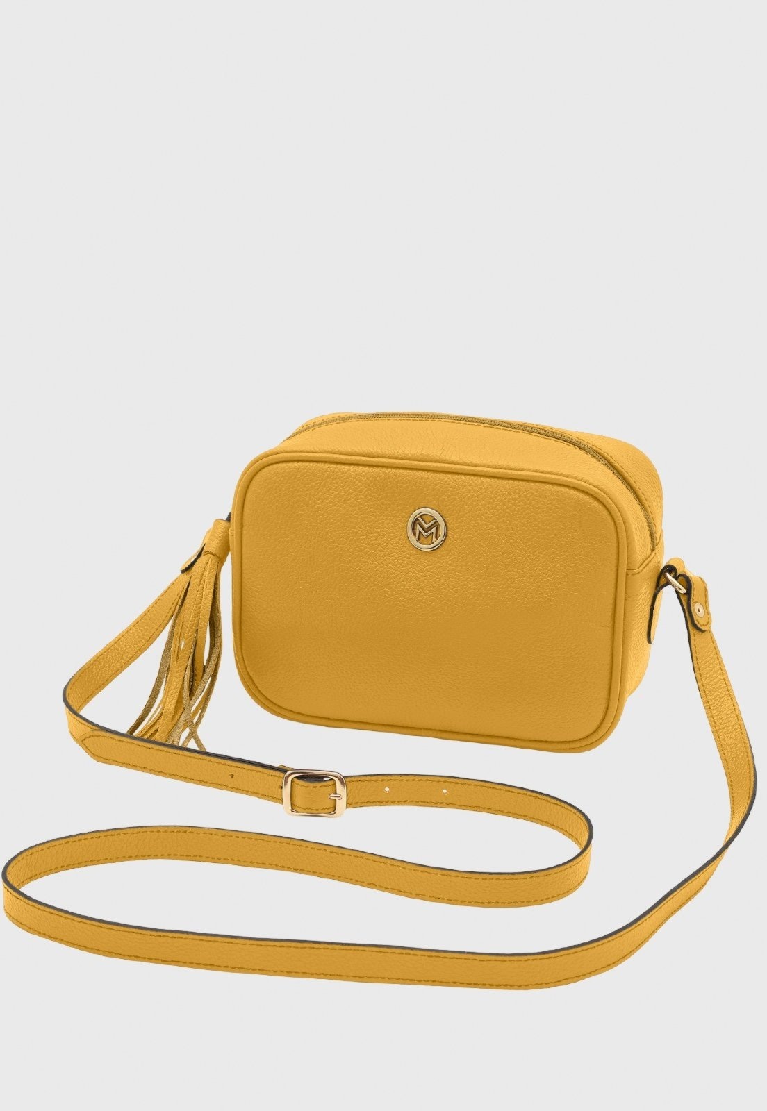 Imagem principal Bolsa Transversal de Couro Mariart Titânio Açafrão Mariart amarelo