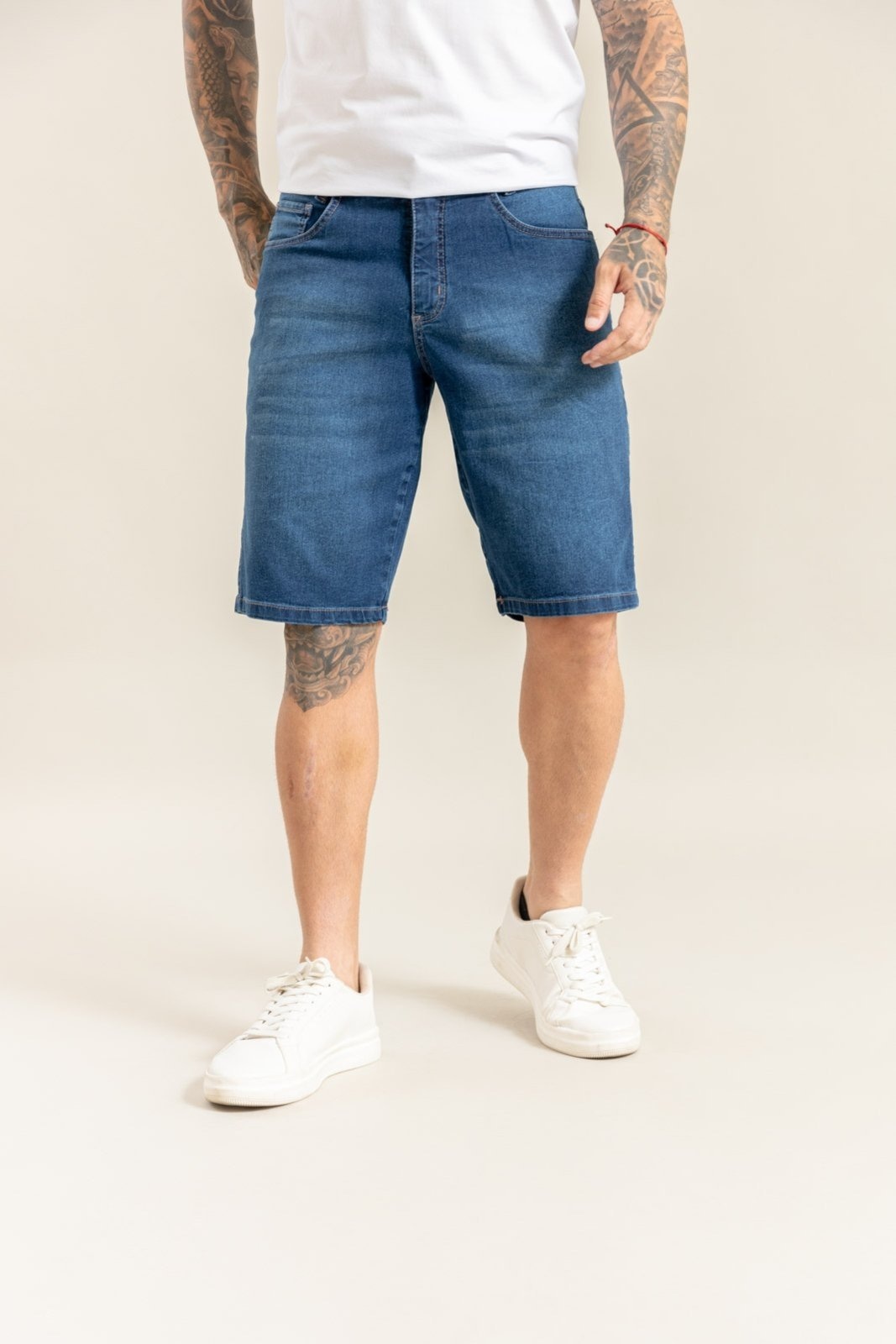 Imagem principal Bermuda Jeans Masculina Slim Fit Five Pockets Lemier Collection LEMIER azul