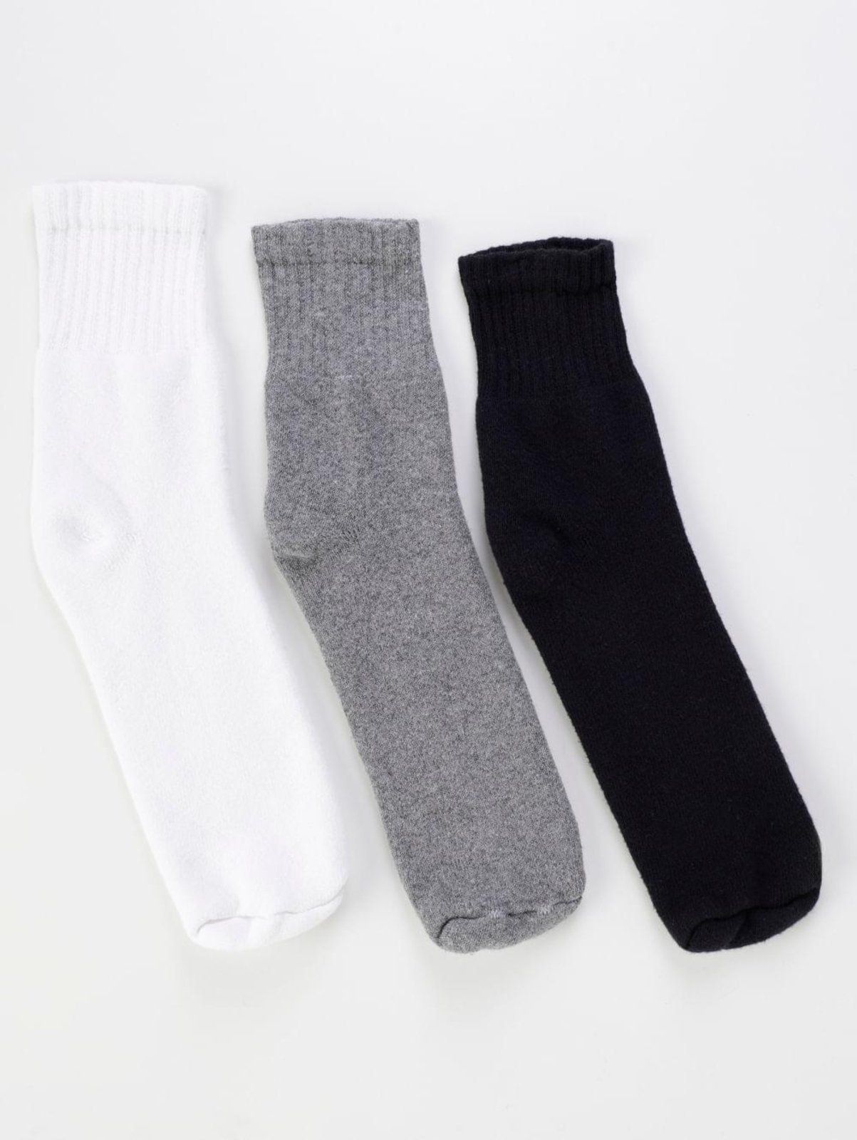 Imagem principal Kit com 03 Meias Cano Longo Trifil Masculina Preto/Cinza TRIFIL branco