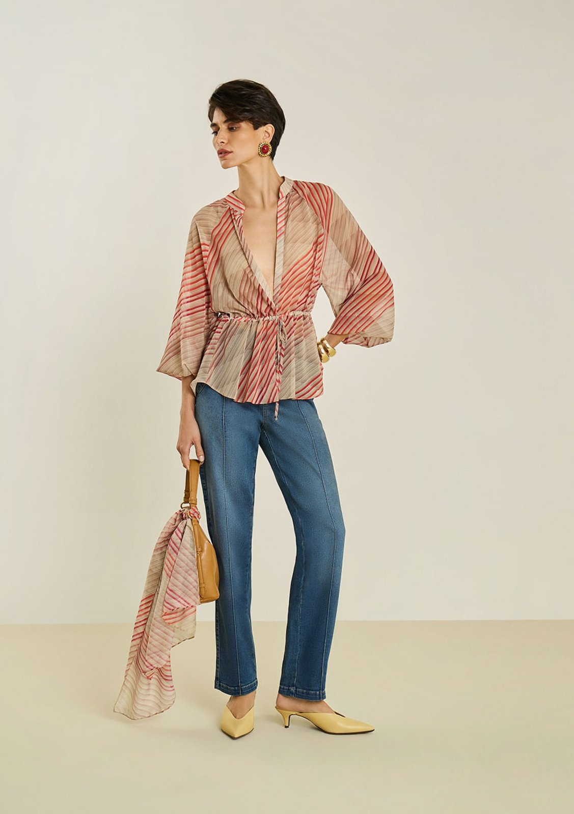 Imagem principal Calça Maria Valentina Reta Média Maria Valentina azul