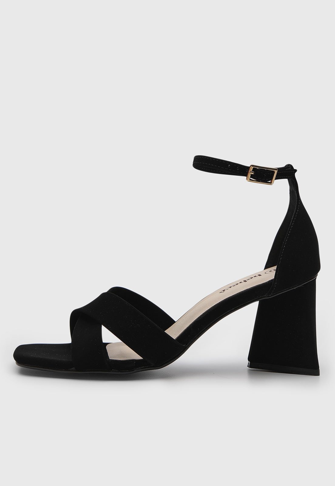 Imagem principal Sandália Feminina cê Salto Bloco Preta BEBECÊ preto