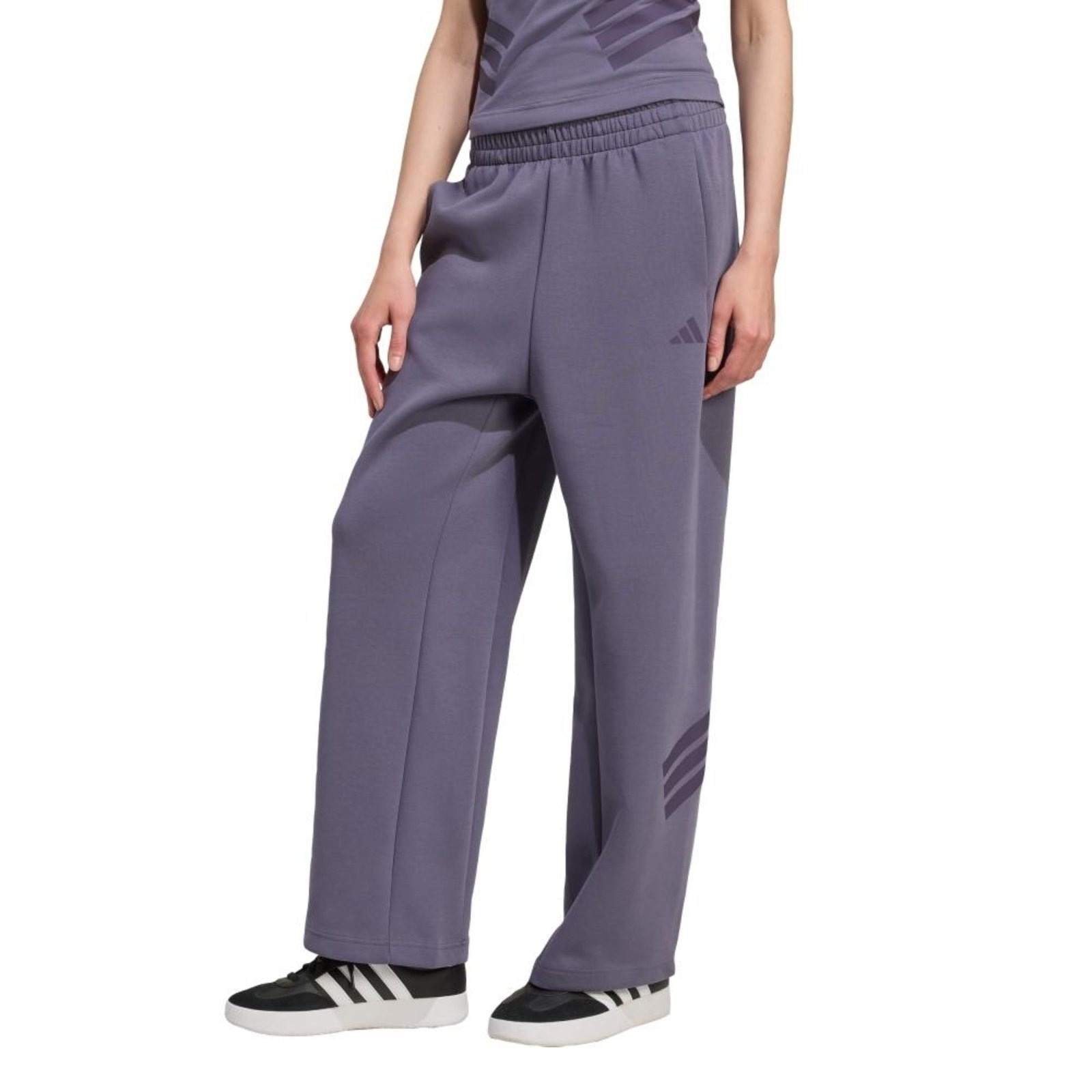 Imagem principal Calça Barras Abertas Future Icons Três Listras adidas Sportswear Adidas roxo