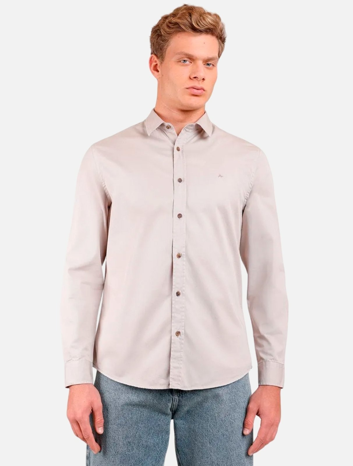 Imagem principal Camisa Aramis Slim Sarja Fio 40 Tinturada ML050239 Caqui Aramis cáqui caqui