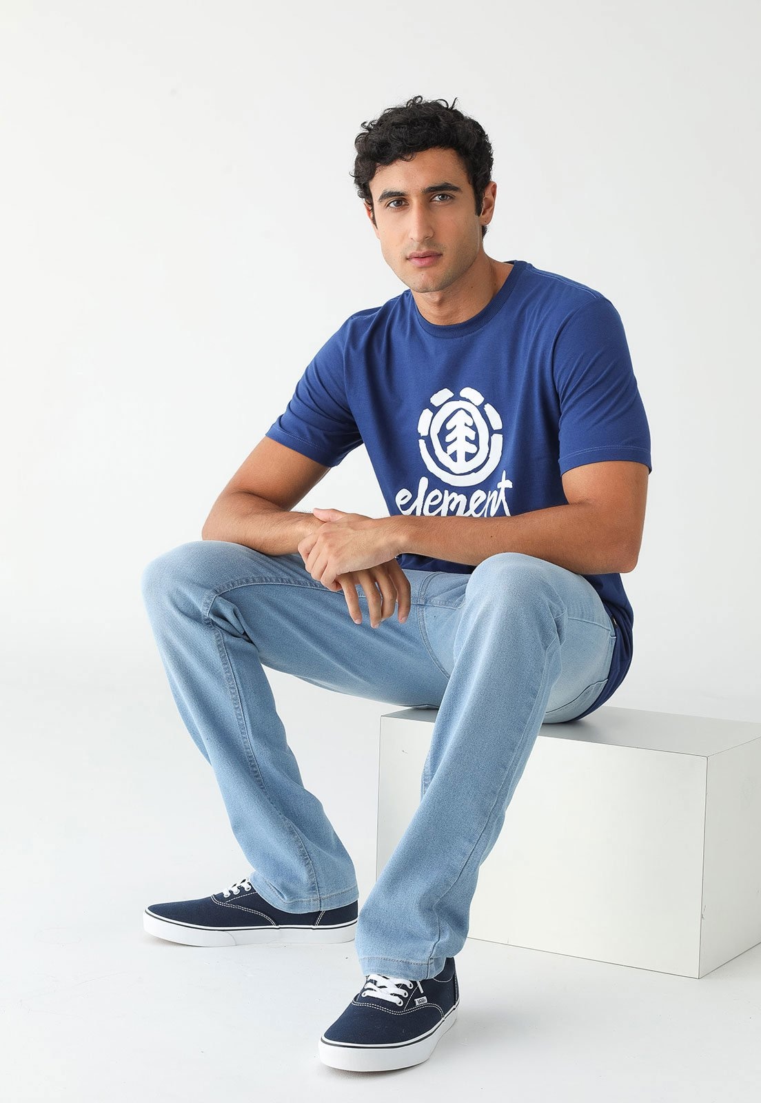 Imagem principal Calça Jeans Element Reta Essentials Light Element azul