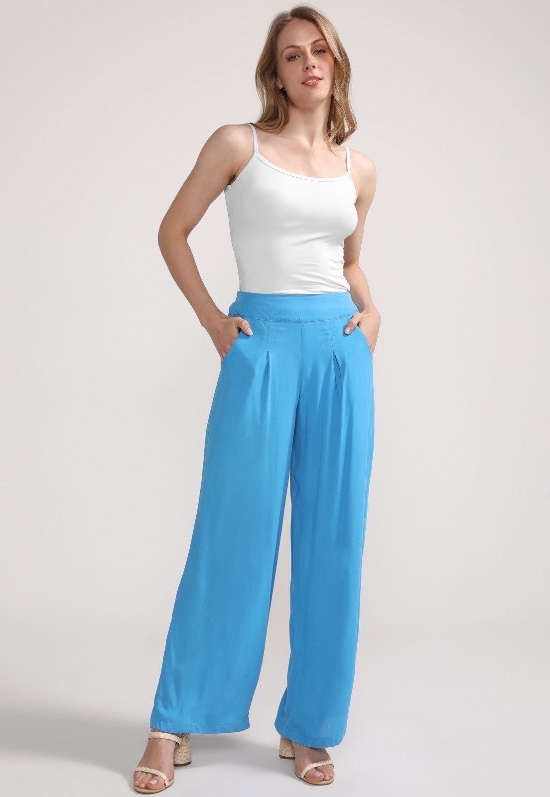 Imagem principal Calça Pantalona D Bell Outlet Fashion Longa D BELL OUTLET FASHION azul