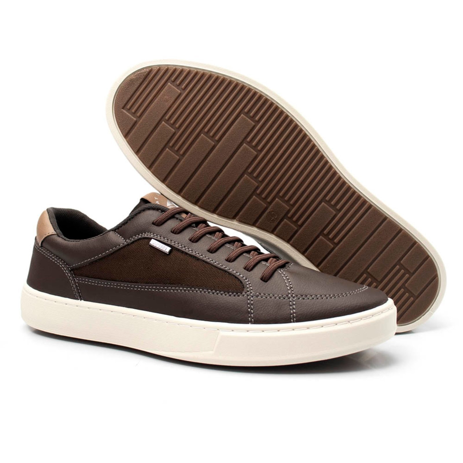 Imagem principal Tenis Casual Masculino Dia A Dia Bredeni Sapatenis Confortavel BREDENI marrom