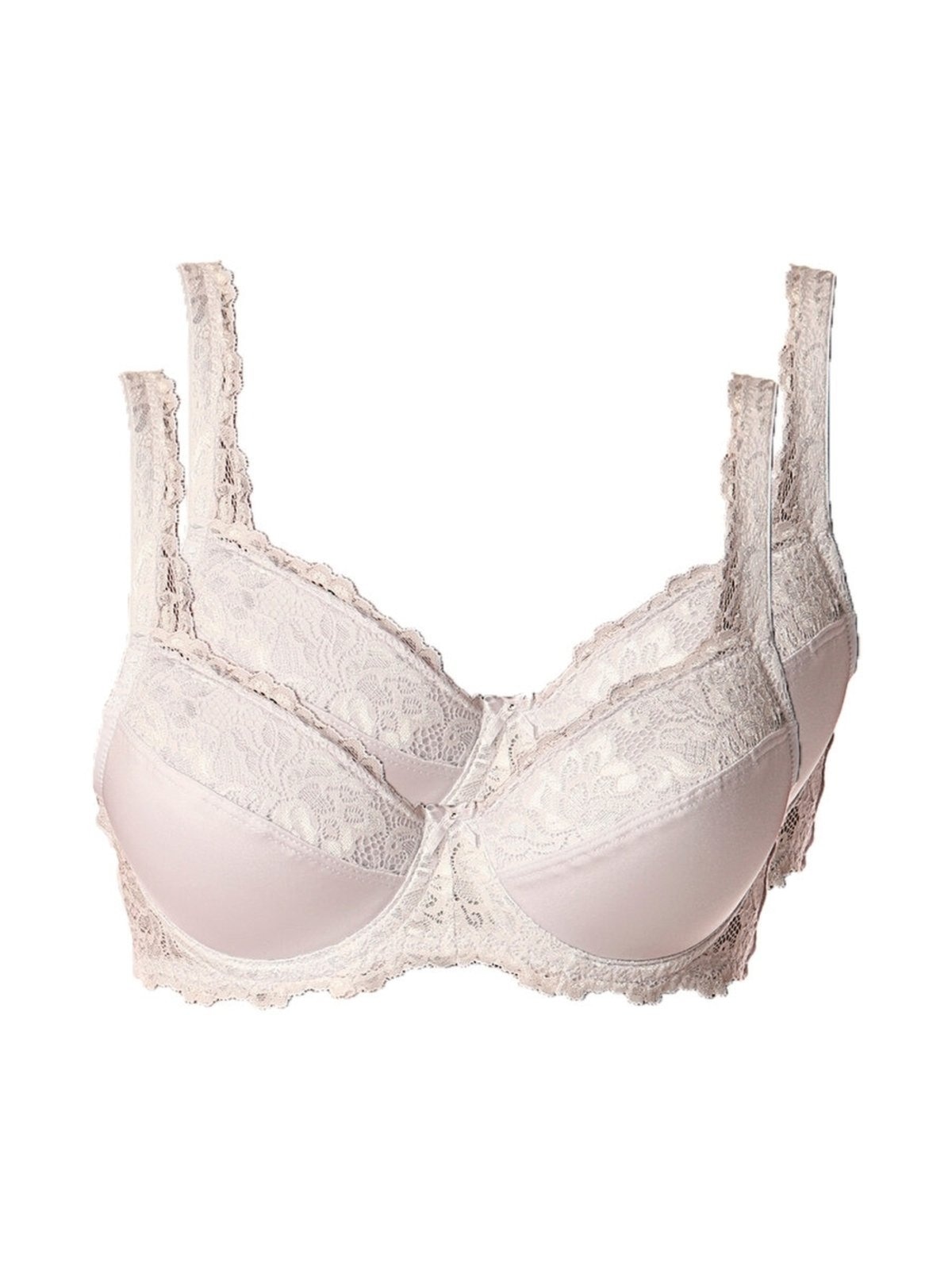 Imagem principal Kit com 2 Sutiãs com Aro e Bojo Iridien Demillus 65204 Taça B Demillus branco