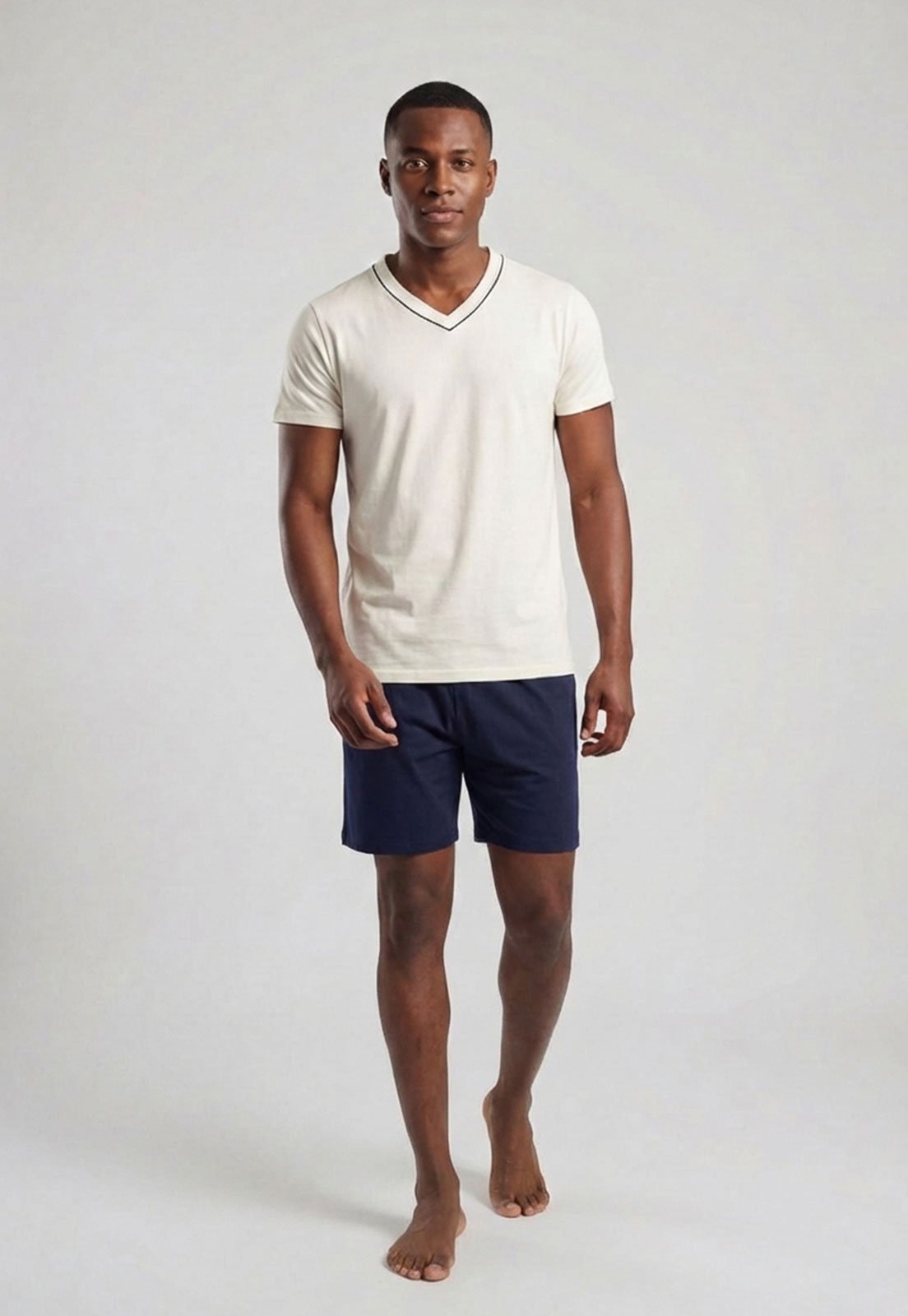 Imagem principal Conjunto Pijama Curto Masculino Malwee Off-White Malwee off-white white