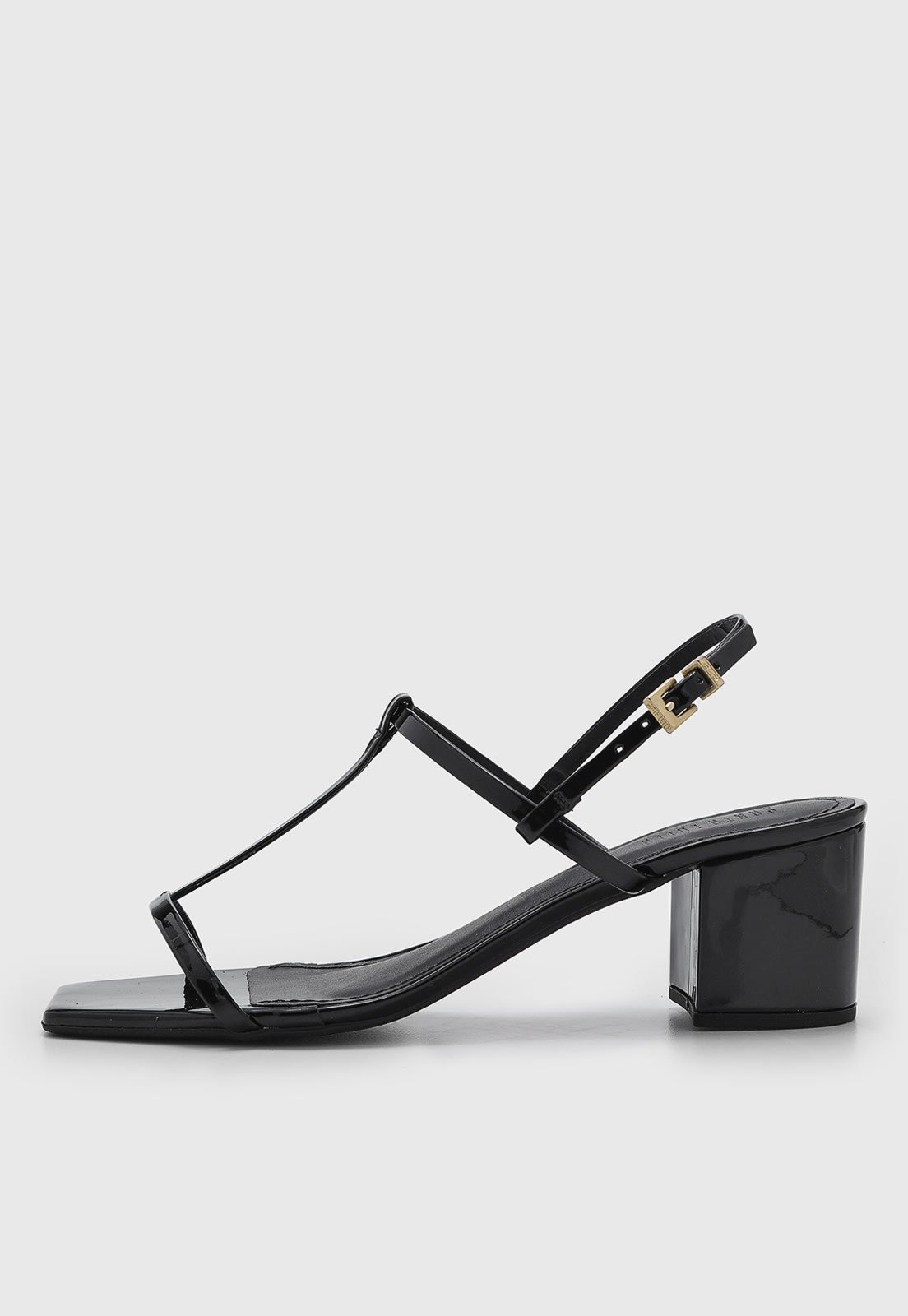 Imagem principal Sandália Feminina Santa Lolla Salto Médio Tiras Preta Santa Lolla preto