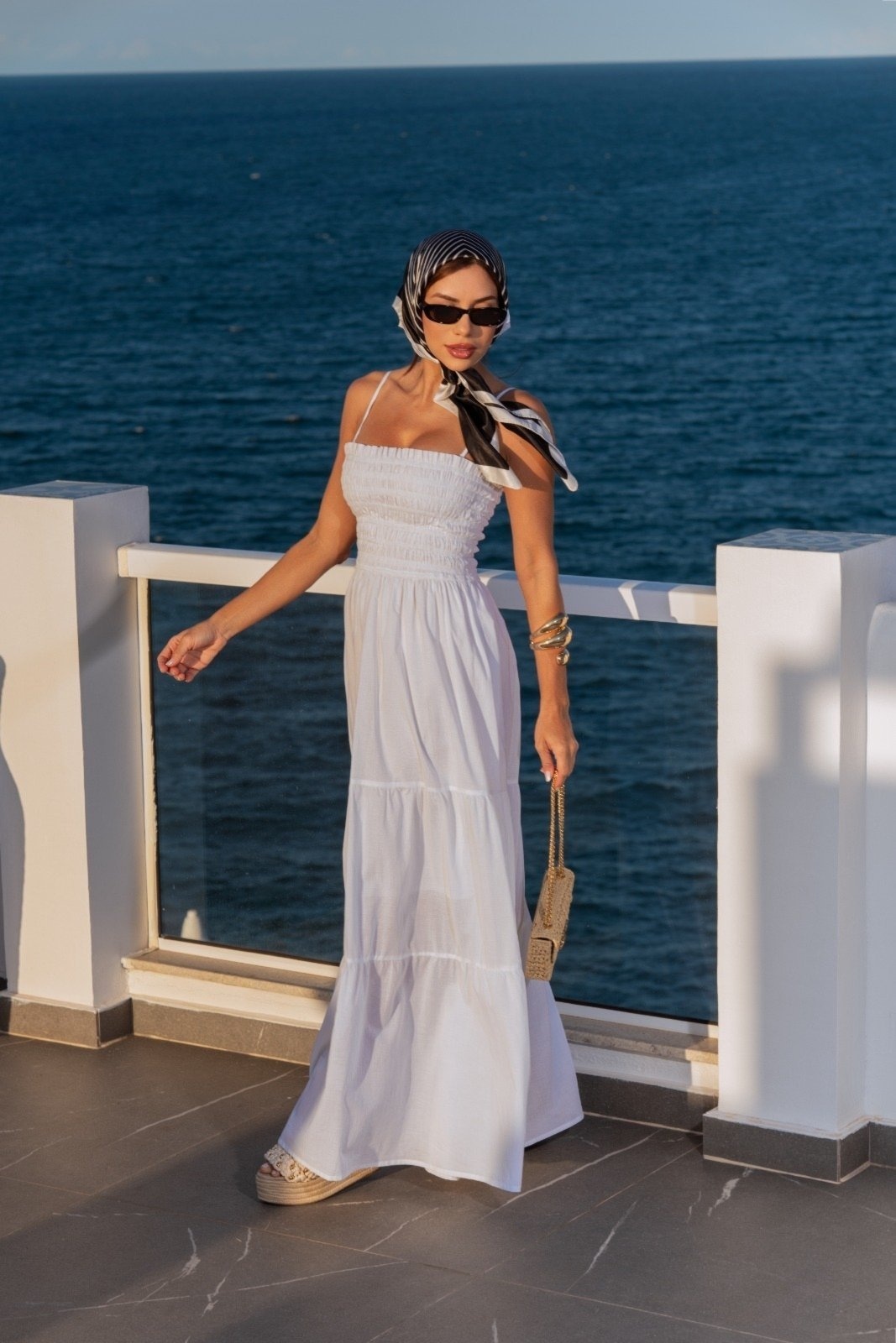 Imagem principal Vestido Longo Feminino Três Marias com Alça Removível Lemier Collection LEMIER branco