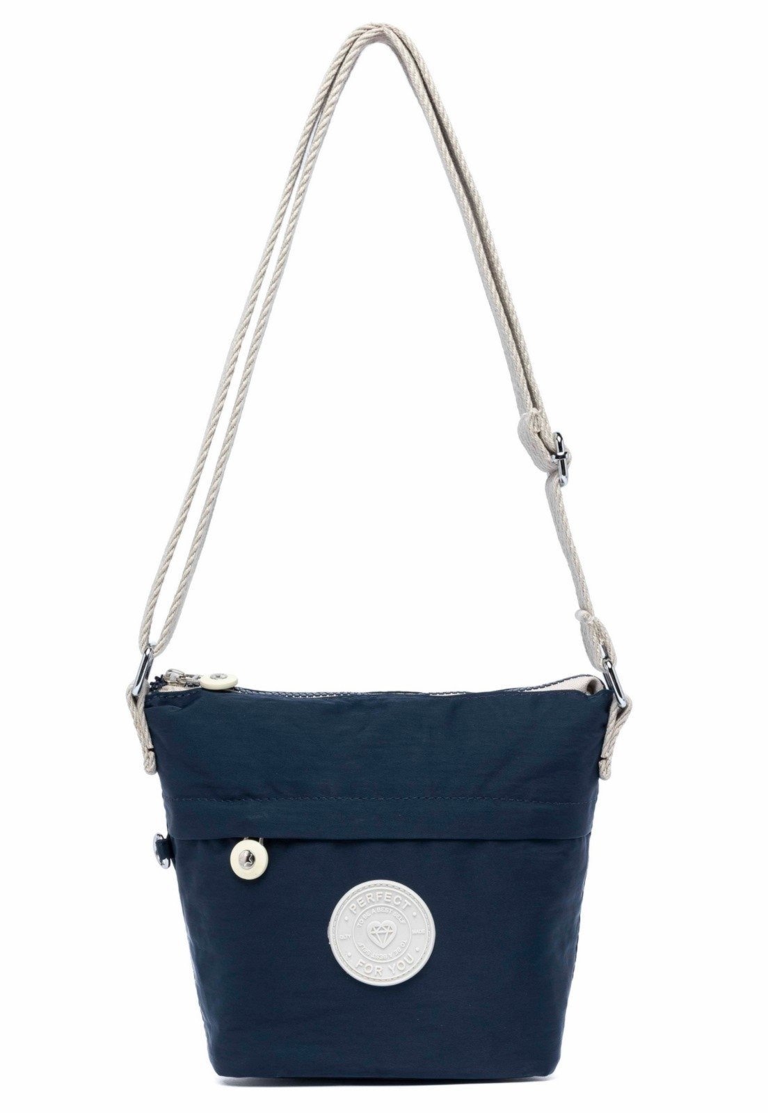 Imagem principal Bolsa Tiracolo Transversal Feminina Reforçada Perfect For You azul/azul marinho