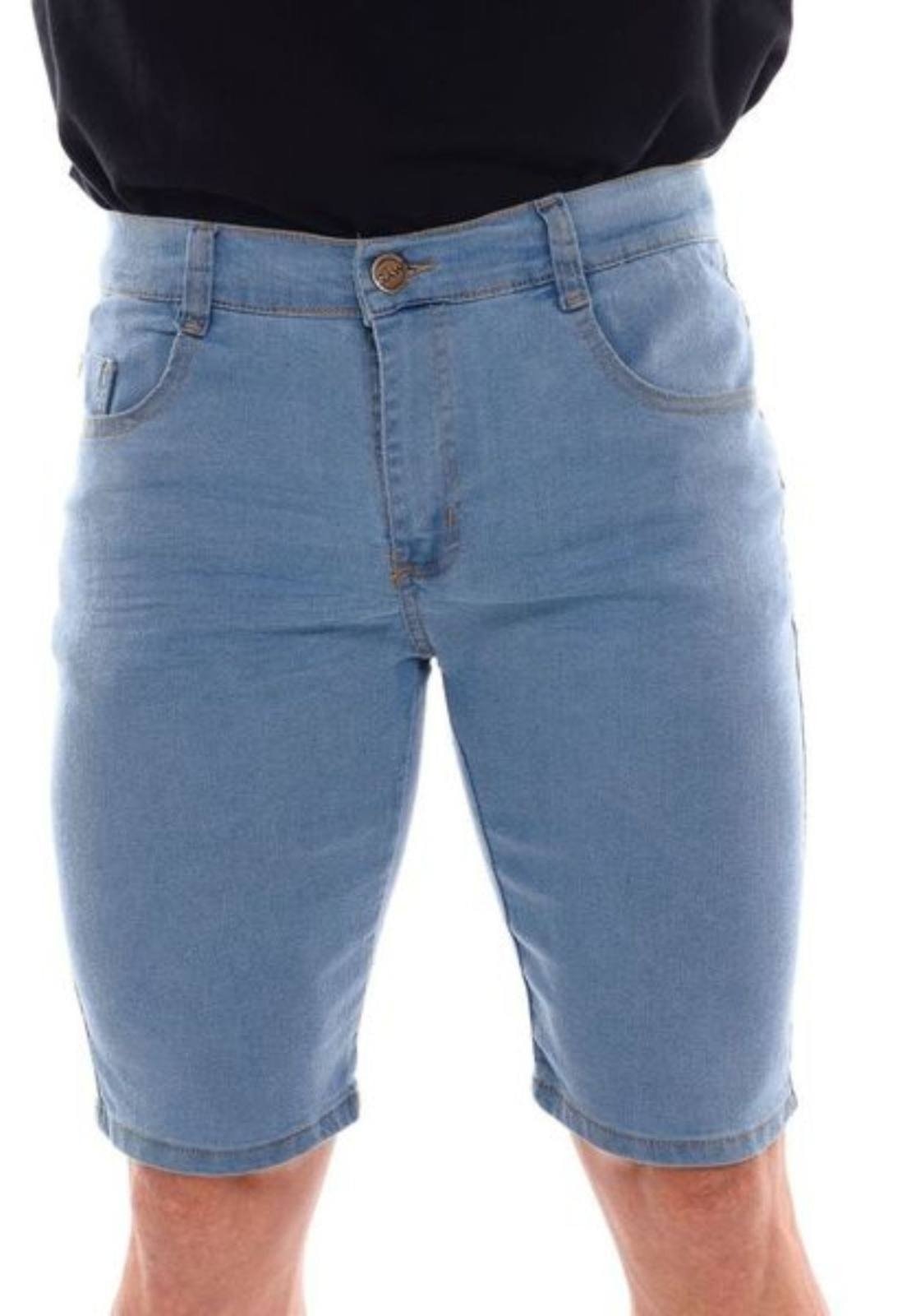 Imagem principal Bermuda Masculina Mys Jeans Dêlave Ethereal Jeans azul